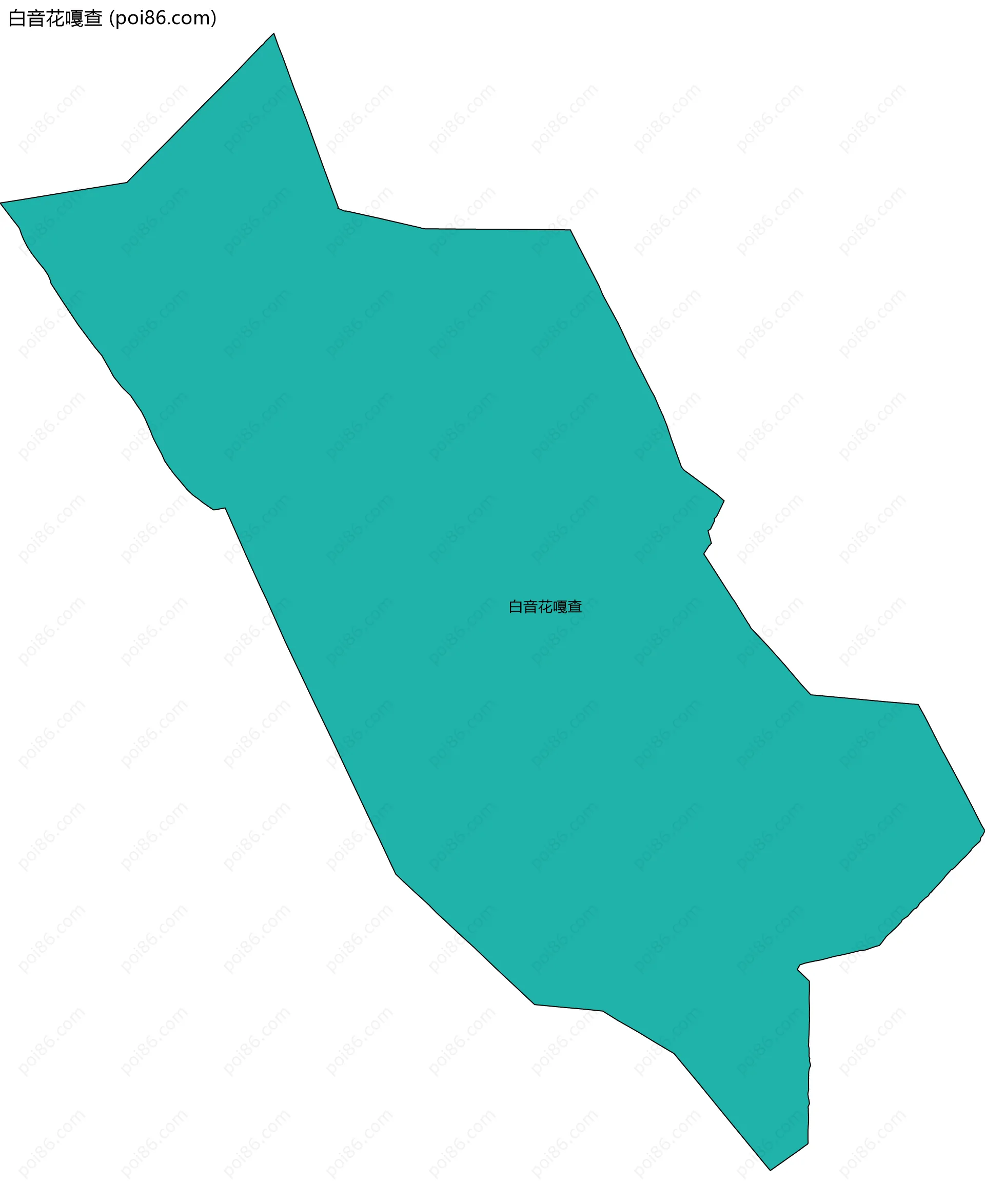 白音花嘎查边界地图