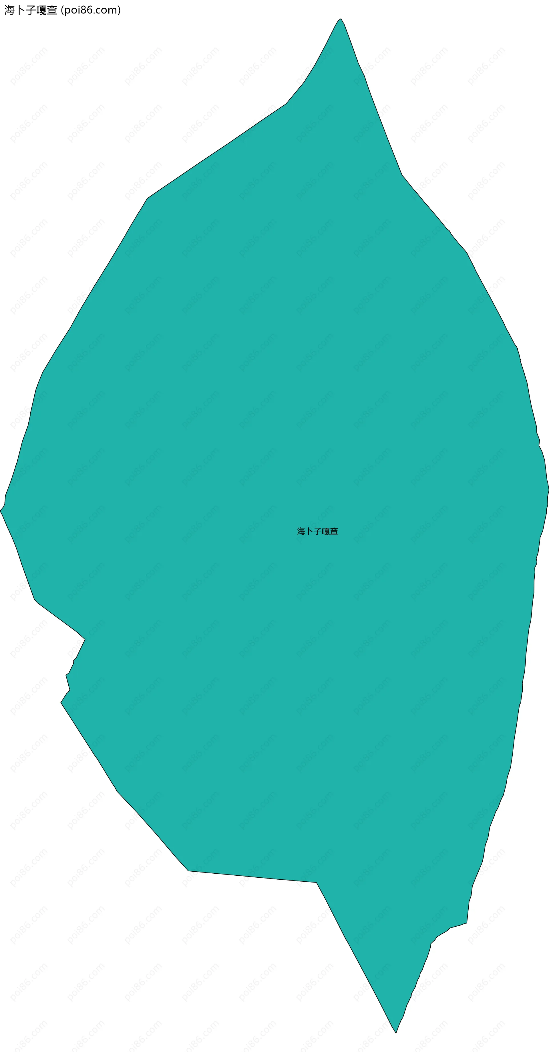 海卜子嘎查边界地图