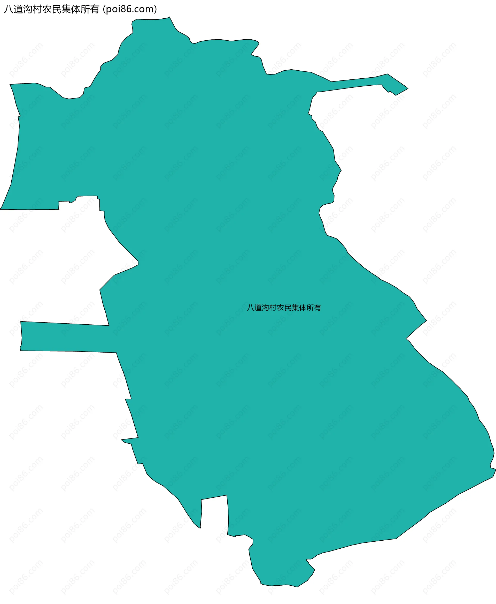 八道沟村农民集体所有边界地图