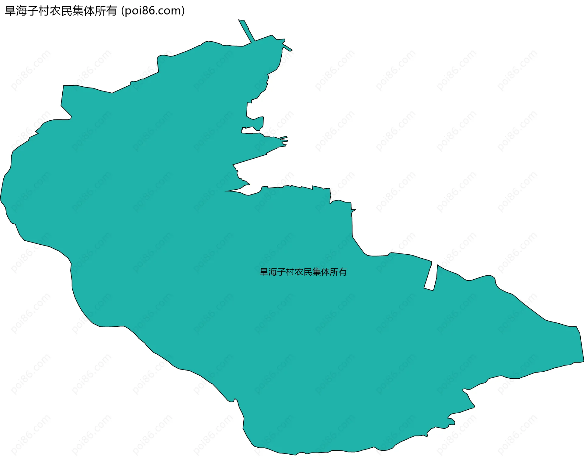 旱海子村农民集体所有边界地图