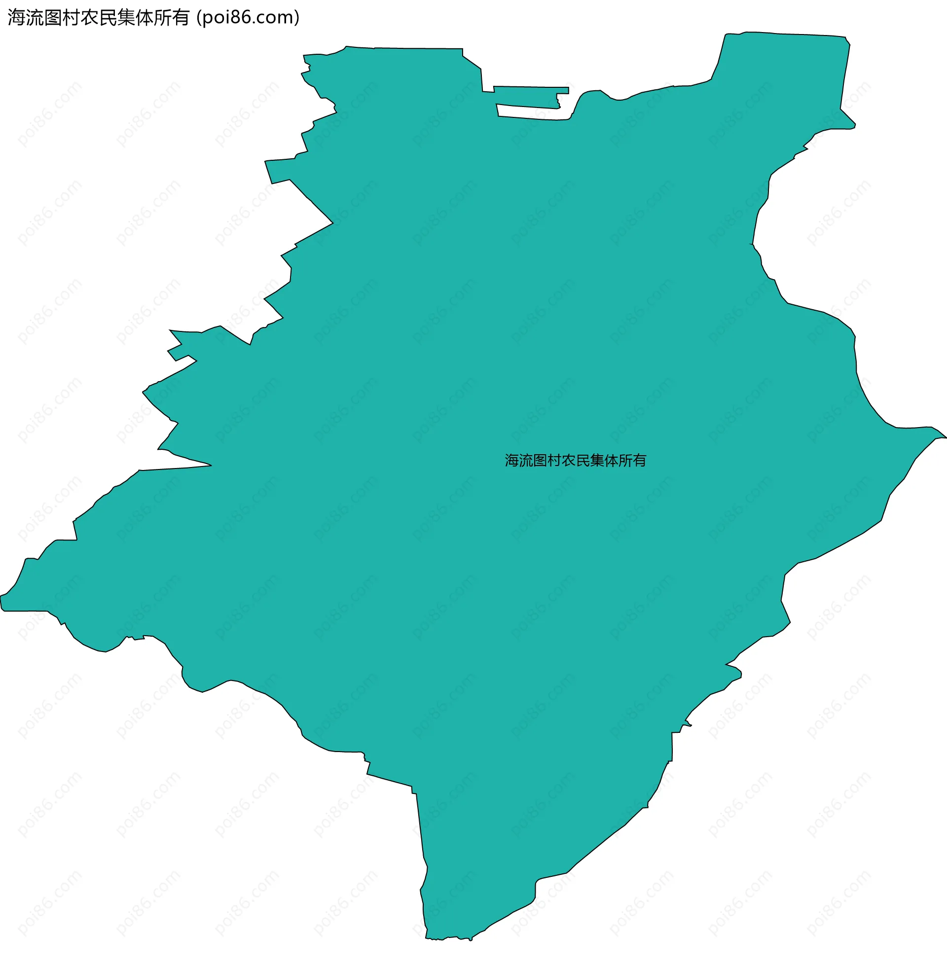 海流图村农民集体所有边界地图
