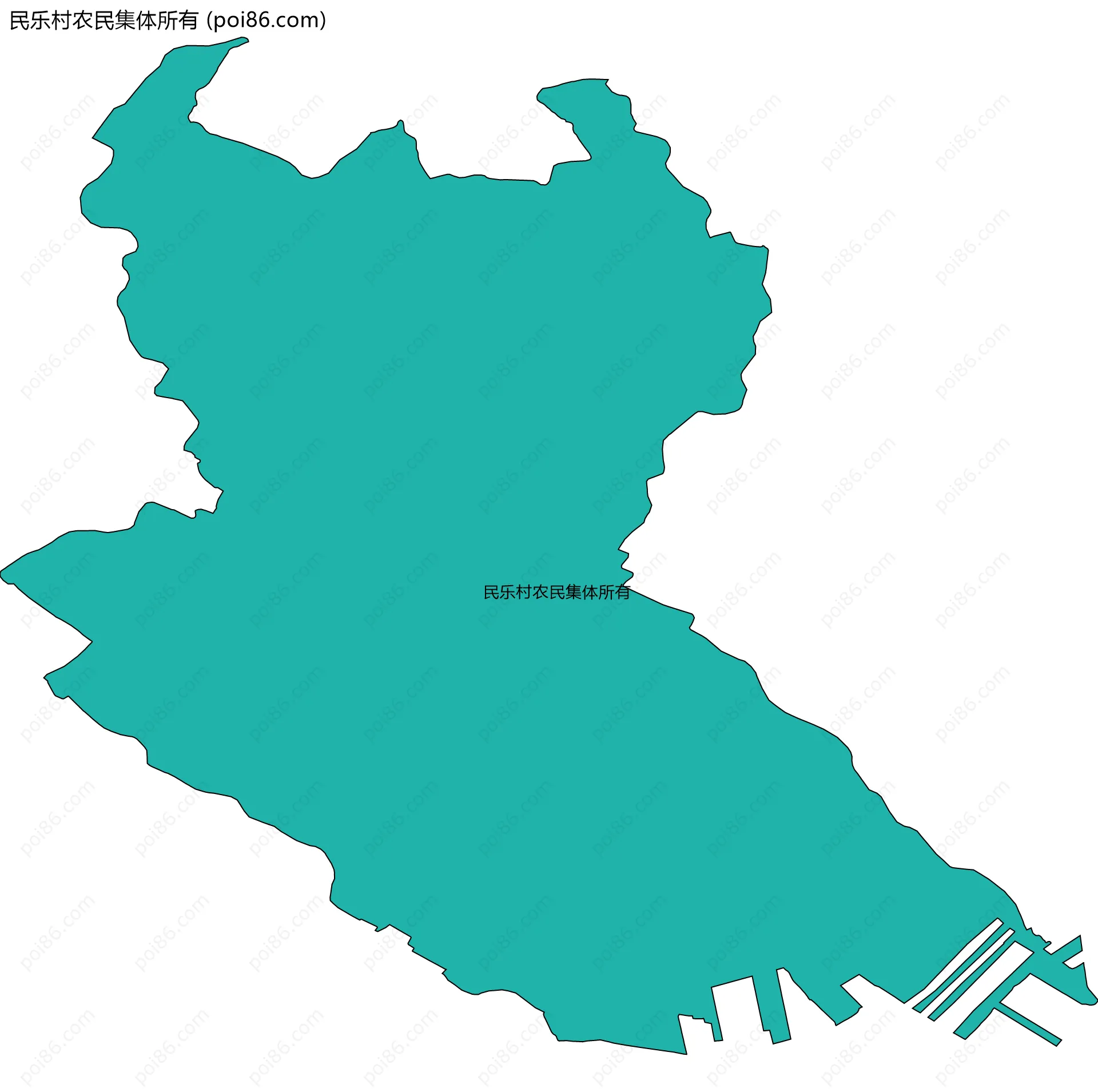 民乐村农民集体所有边界地图