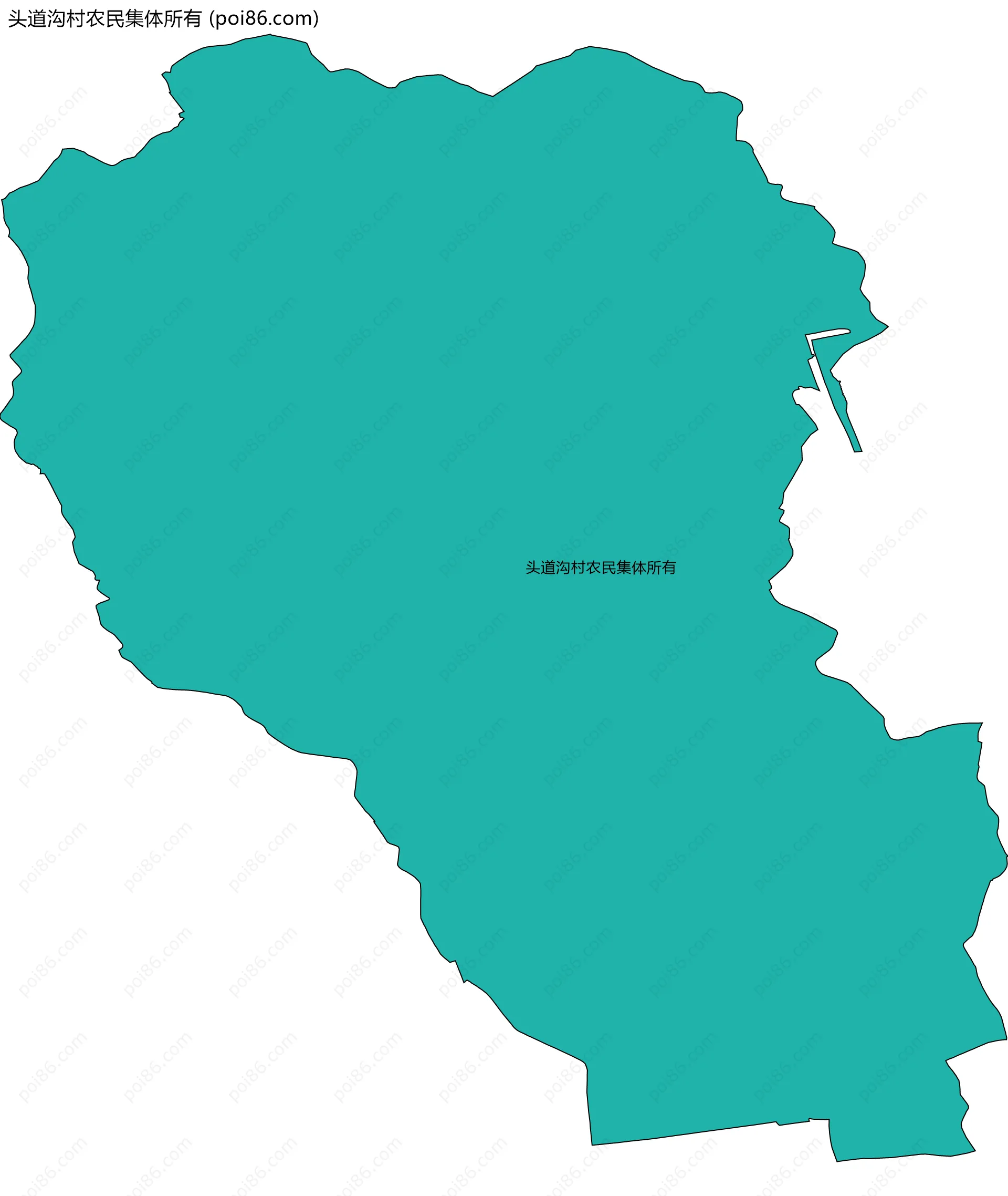 头道沟村农民集体所有边界地图