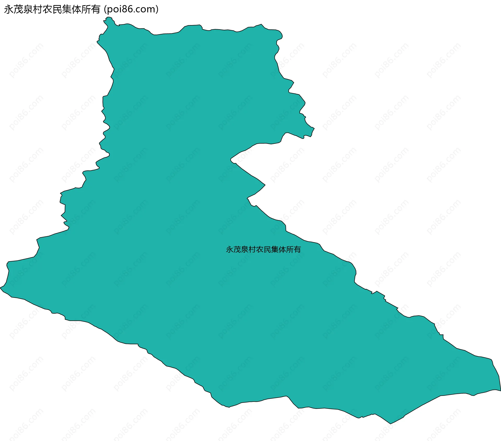 永茂泉村农民集体所有边界地图