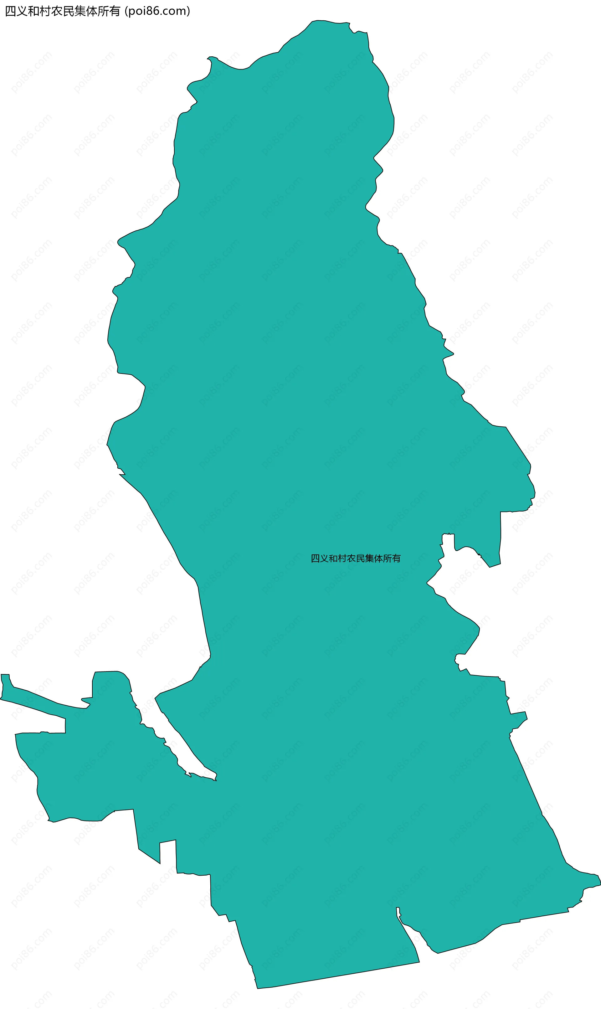 四义和村农民集体所有边界地图