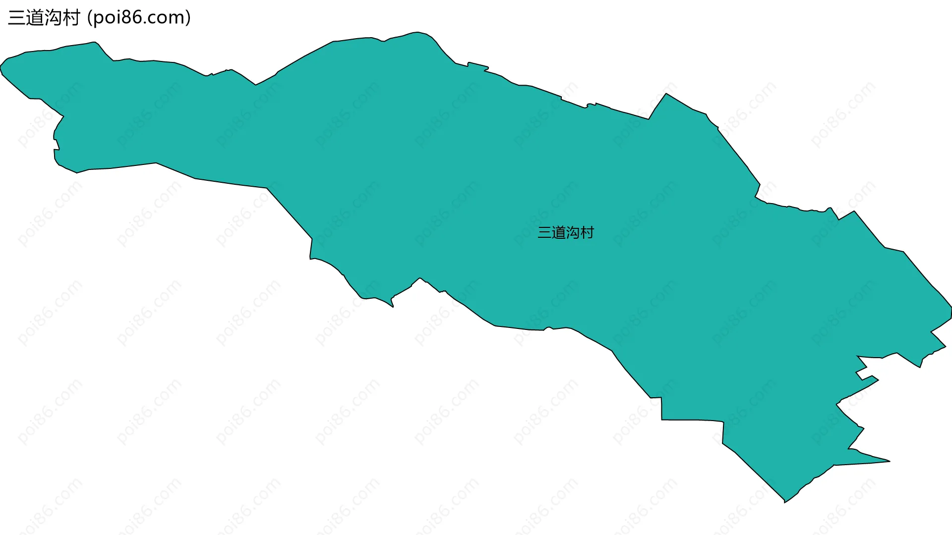 三道沟村边界地图