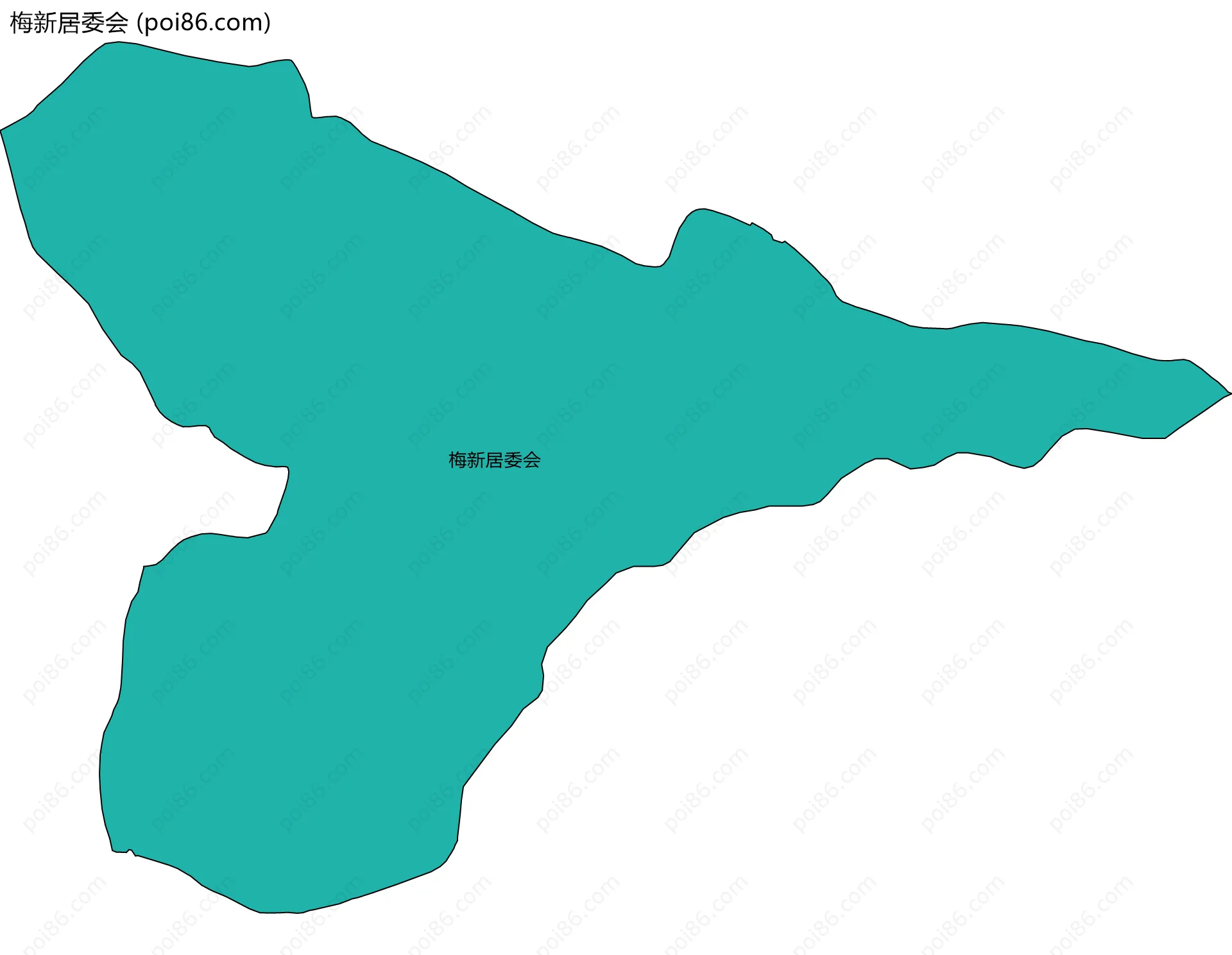 梅新居委会边界地图