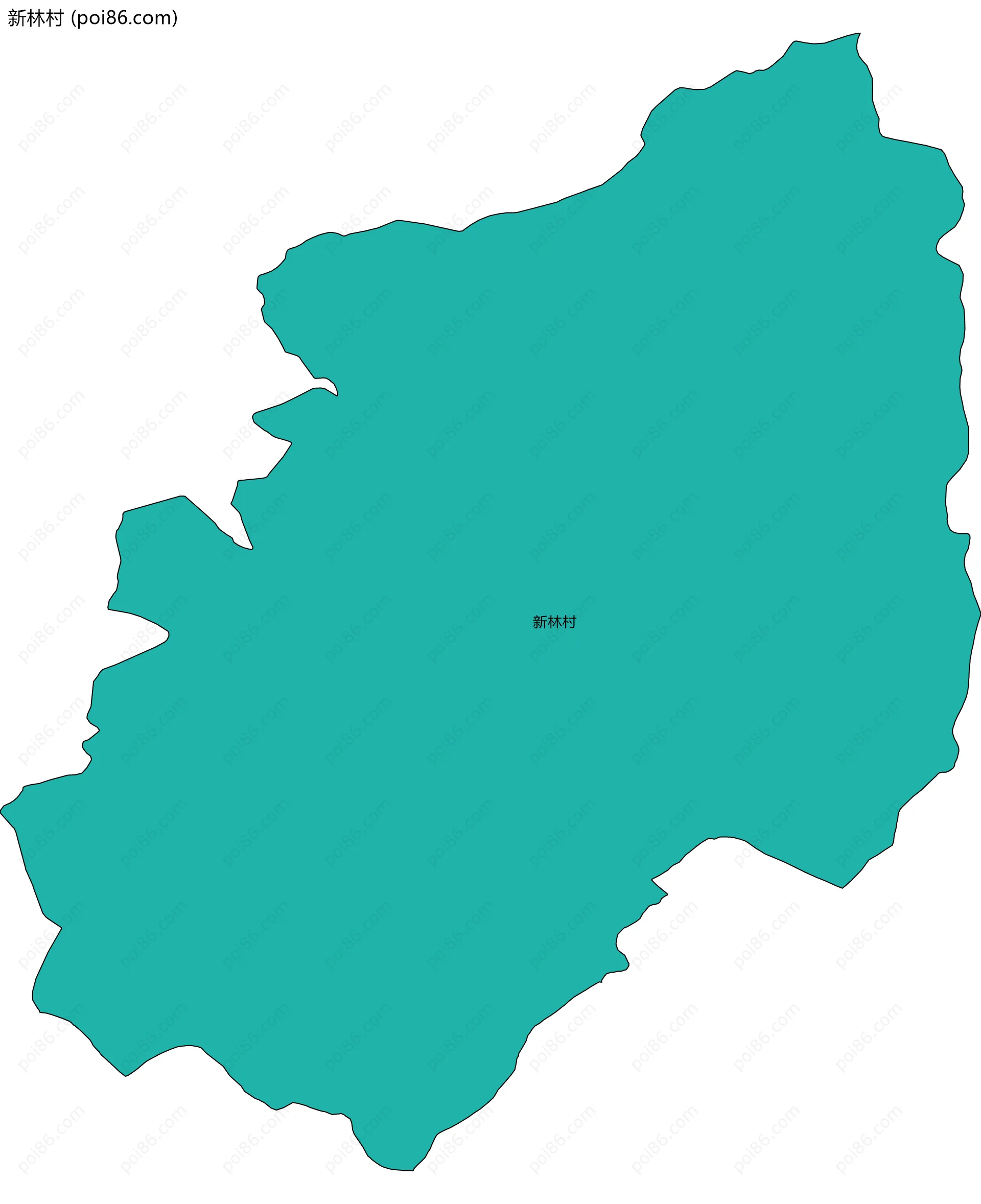 新林村边界地图