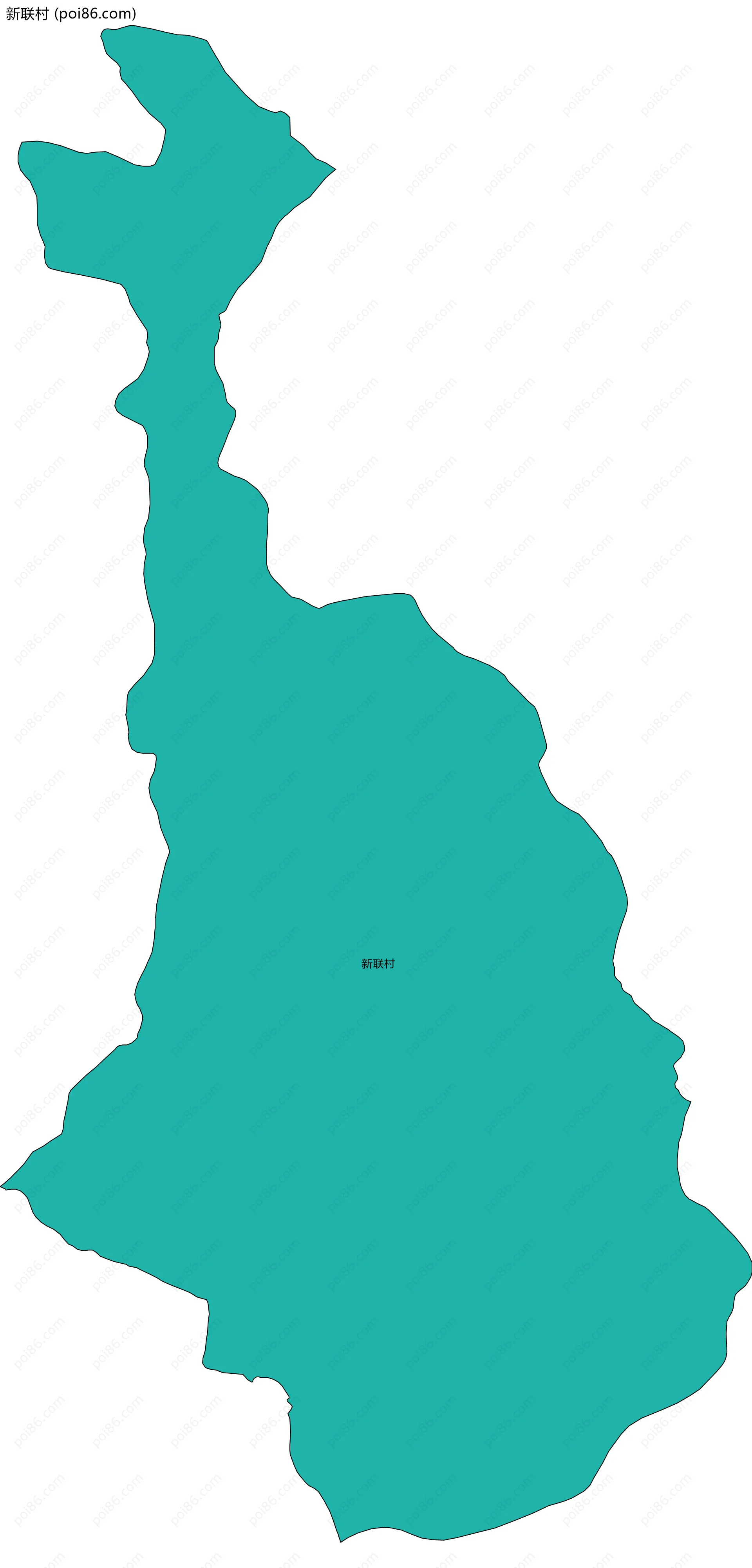 新联村边界地图