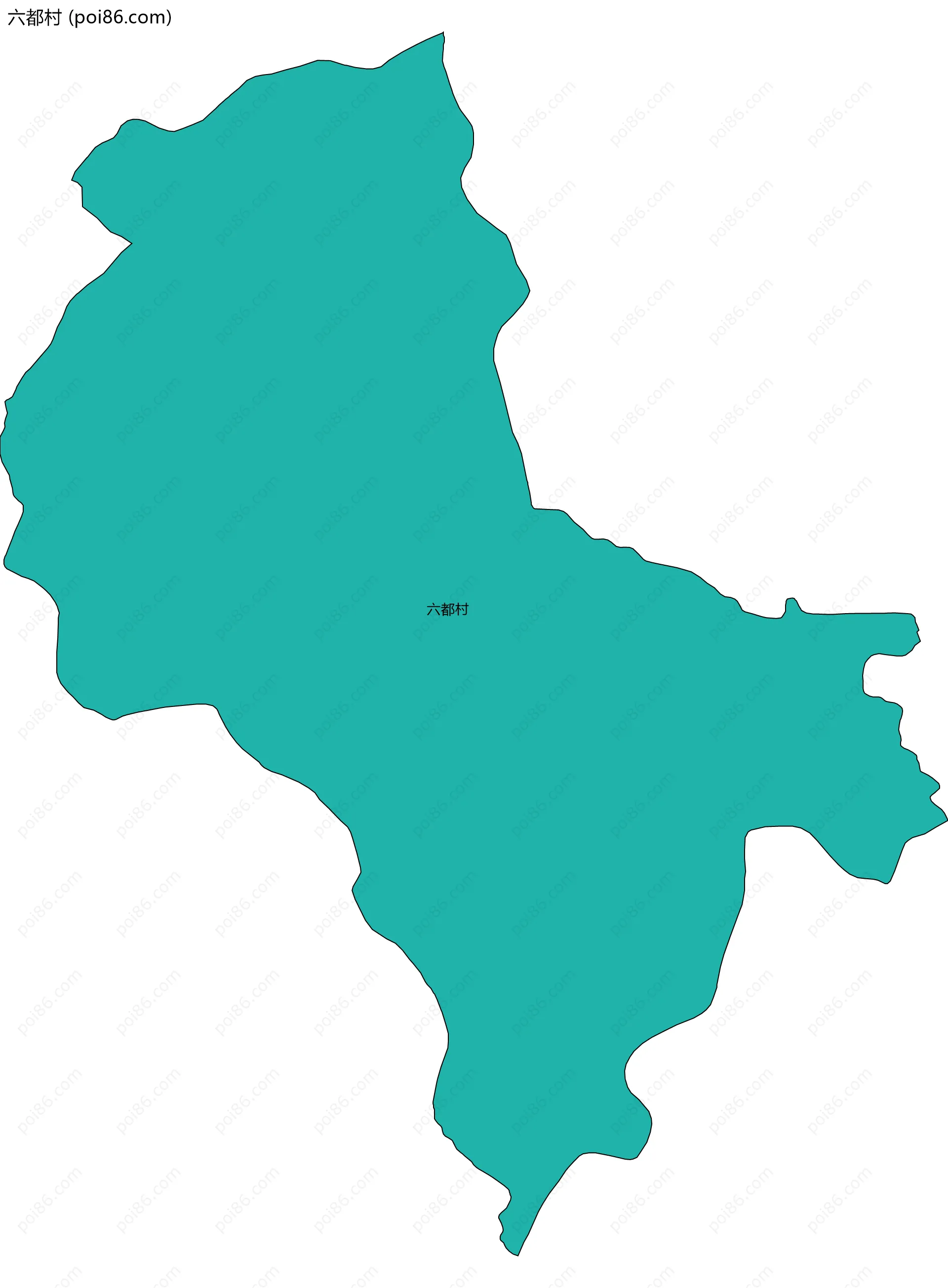 六都村边界地图