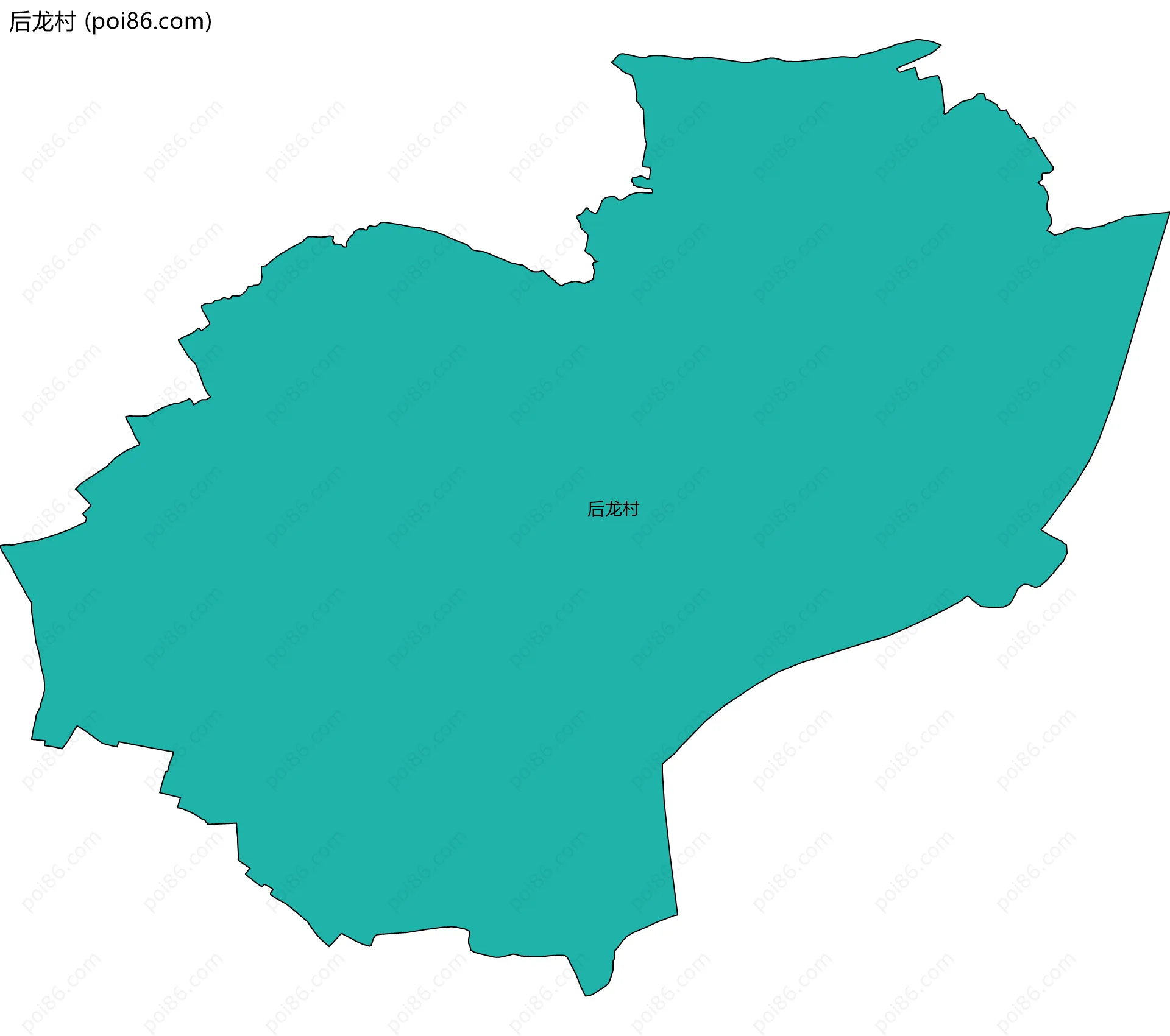 后龙村边界地图