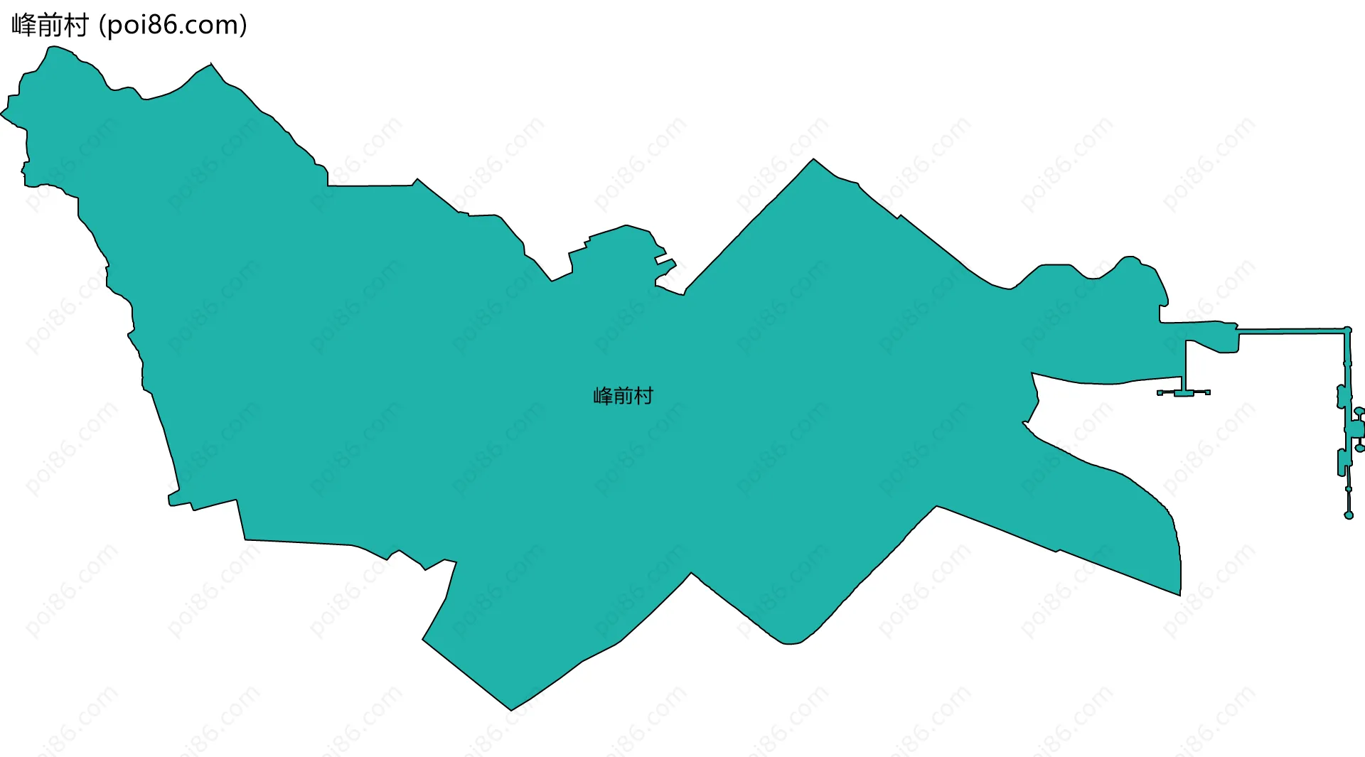 峰前村边界地图