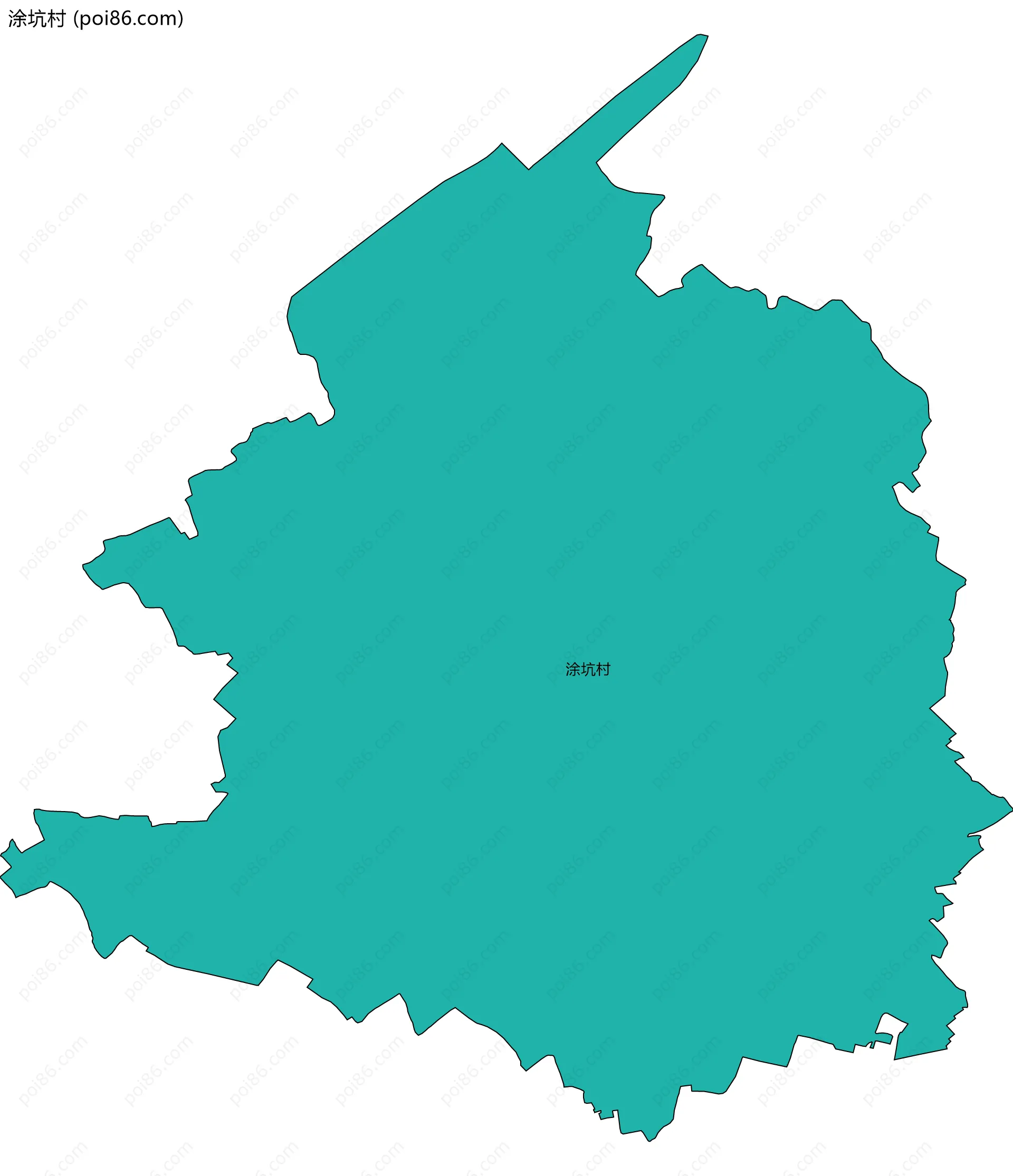 涂坑村边界地图