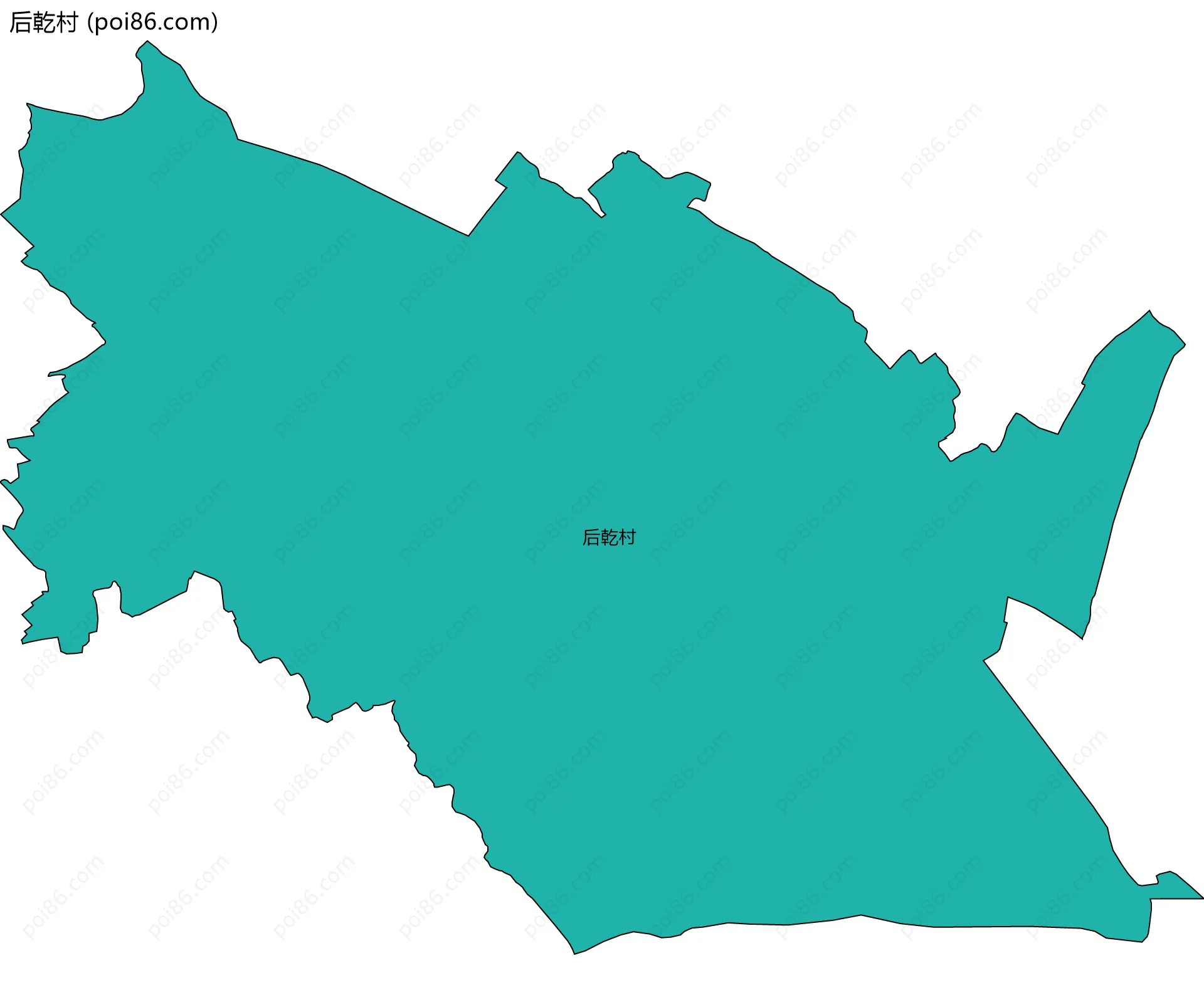 后乾村边界地图