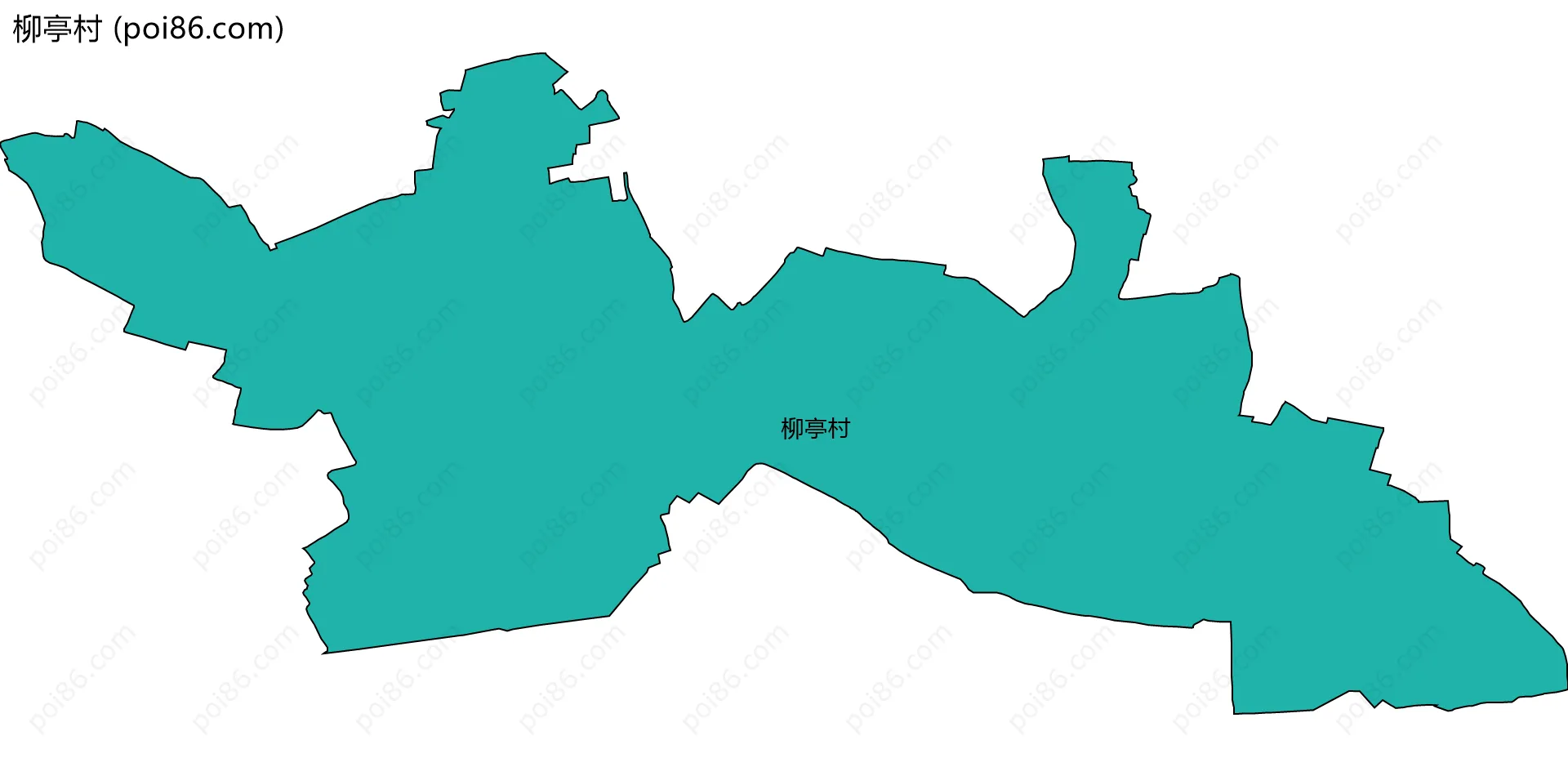 柳亭村边界地图