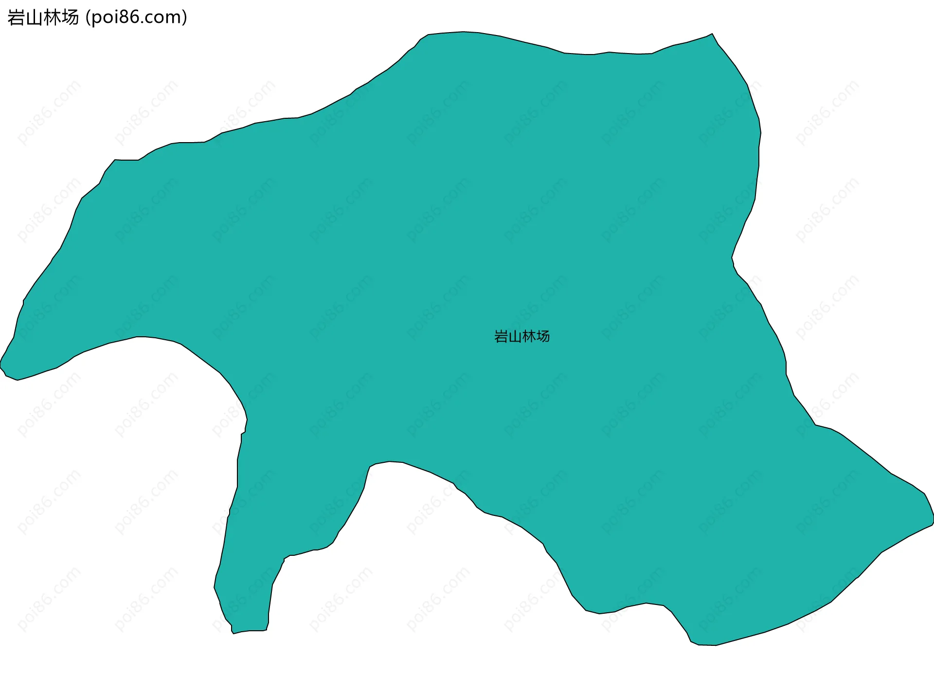 岩山林场边界地图