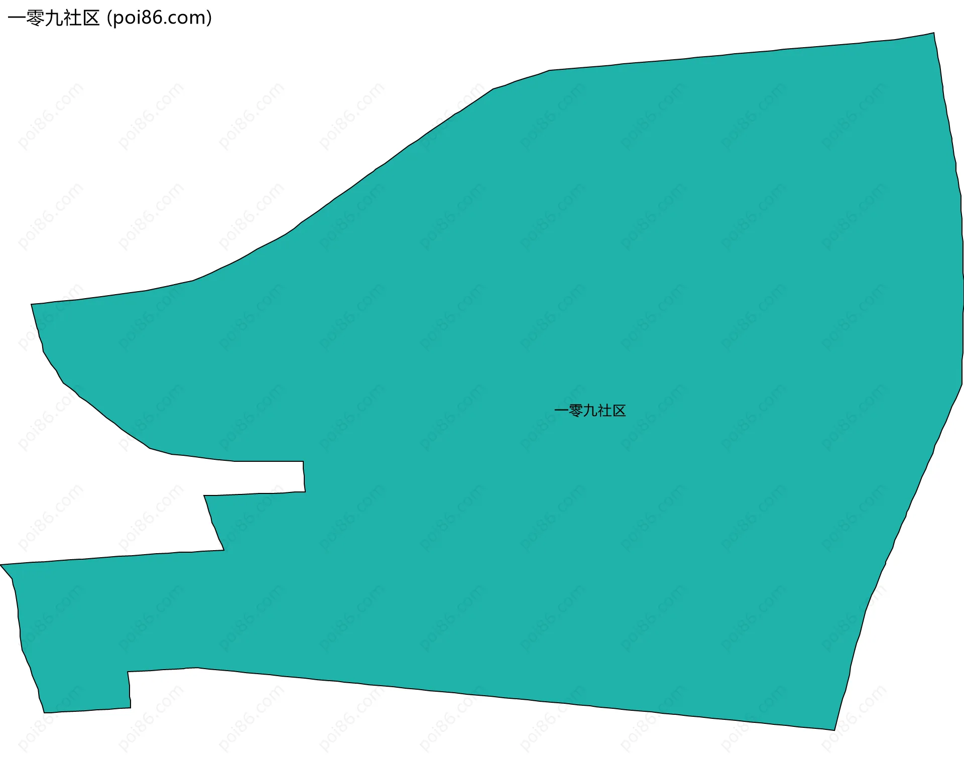 一零九社区边界地图