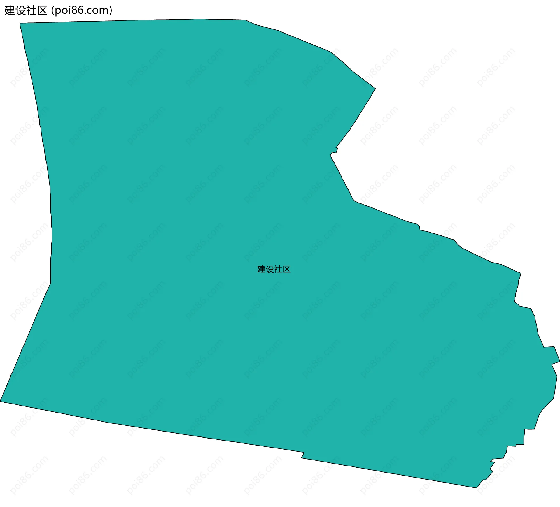 建设社区边界地图