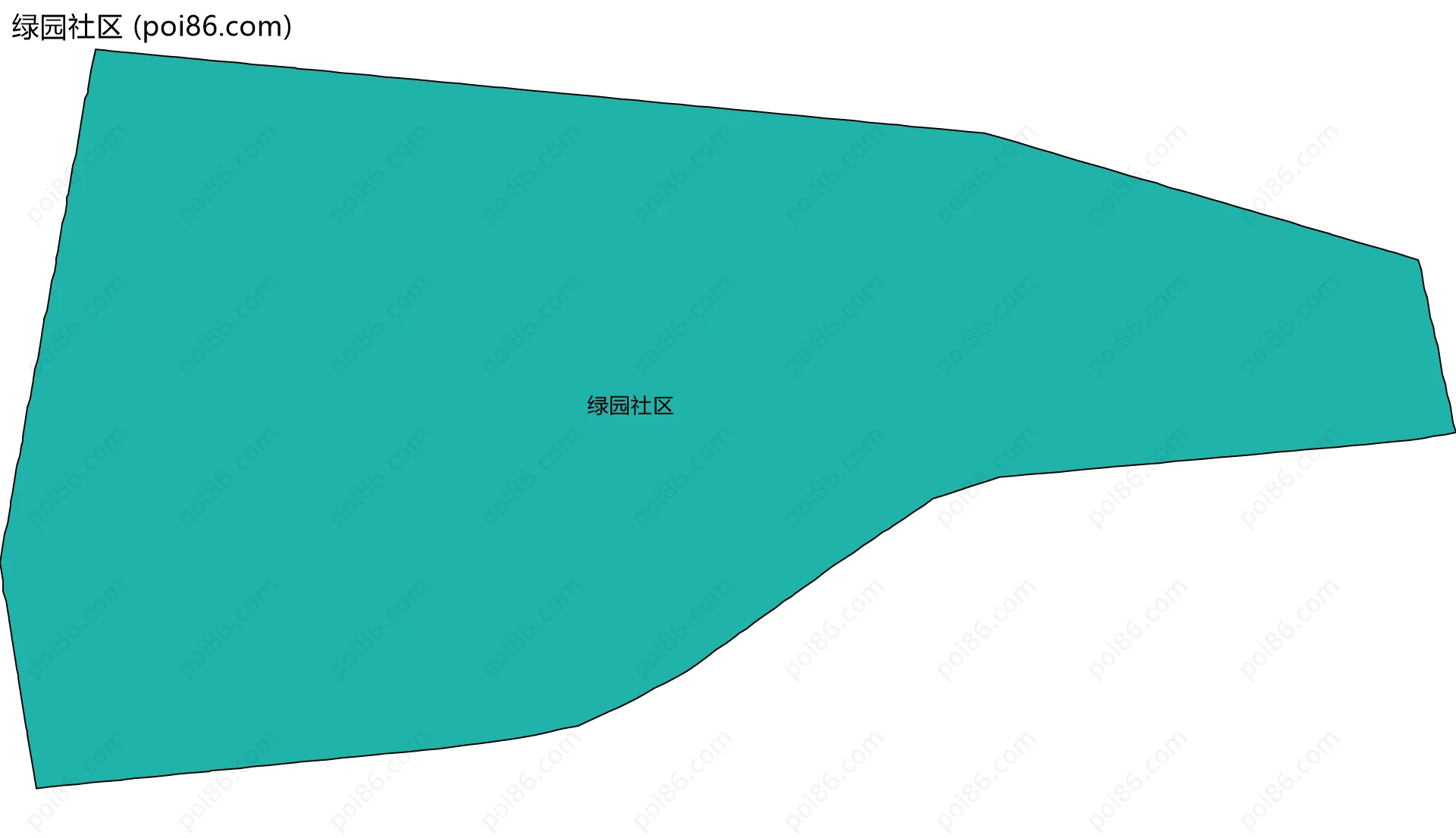 绿园社区边界地图