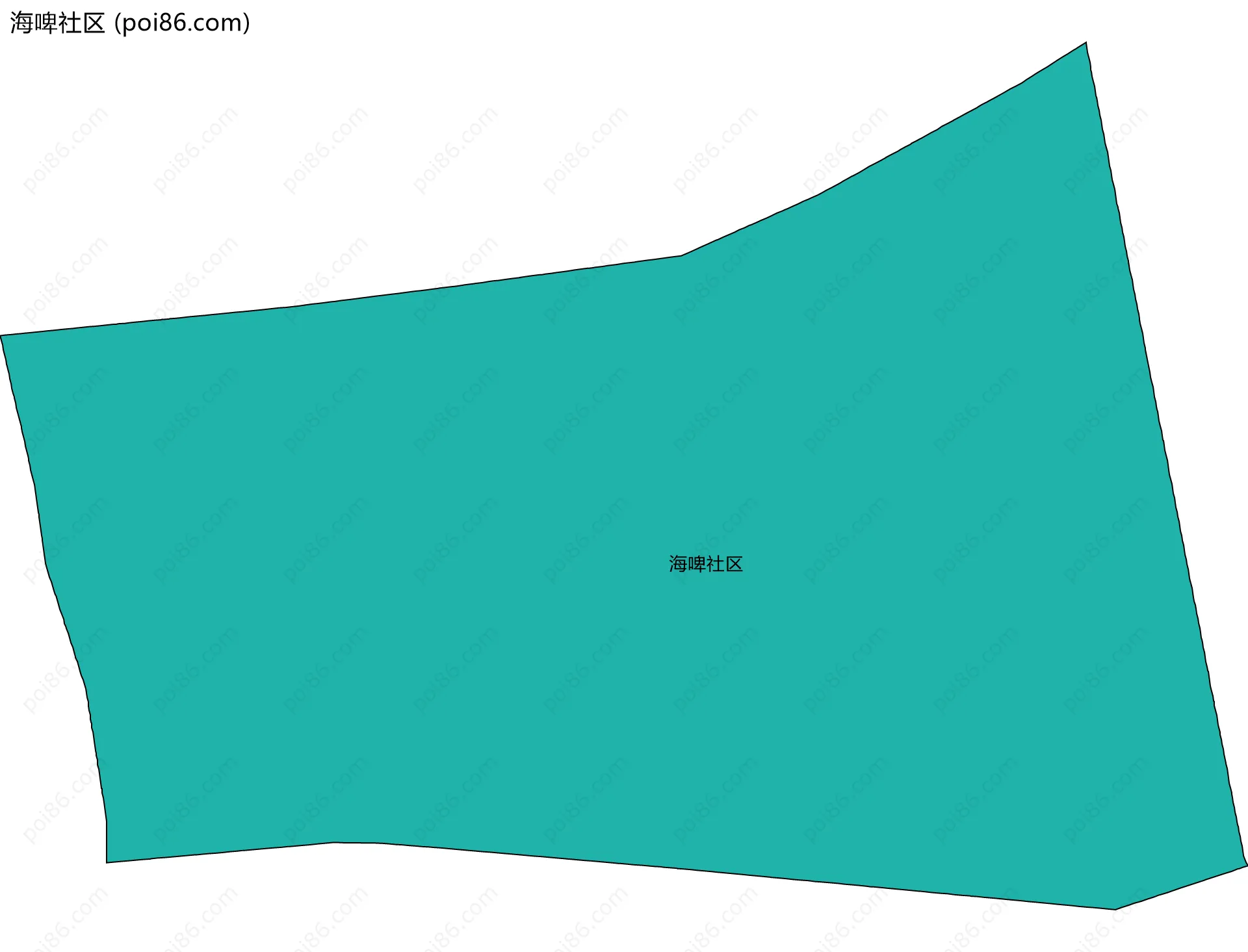 海啤社区边界地图