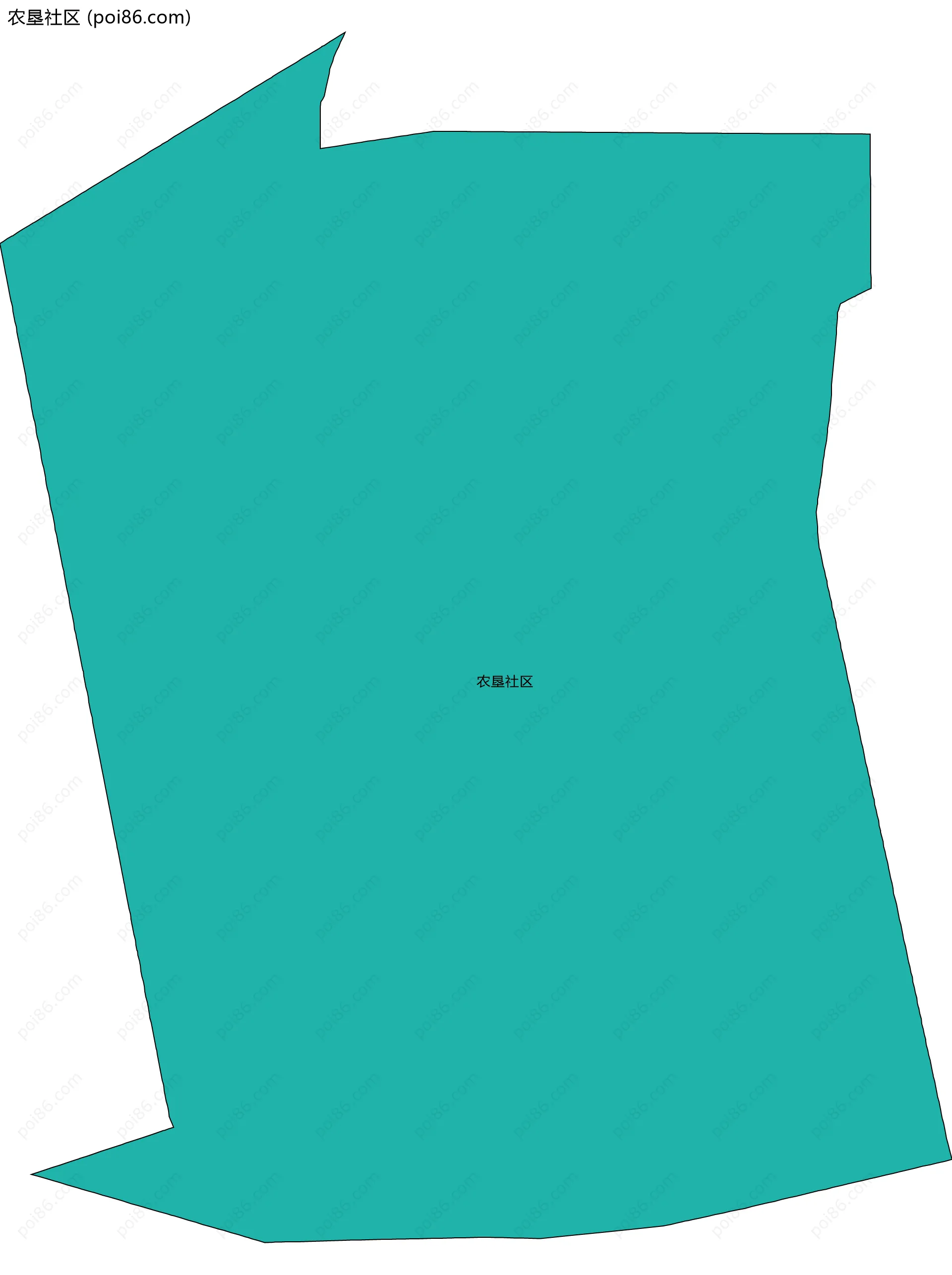 农垦社区边界地图