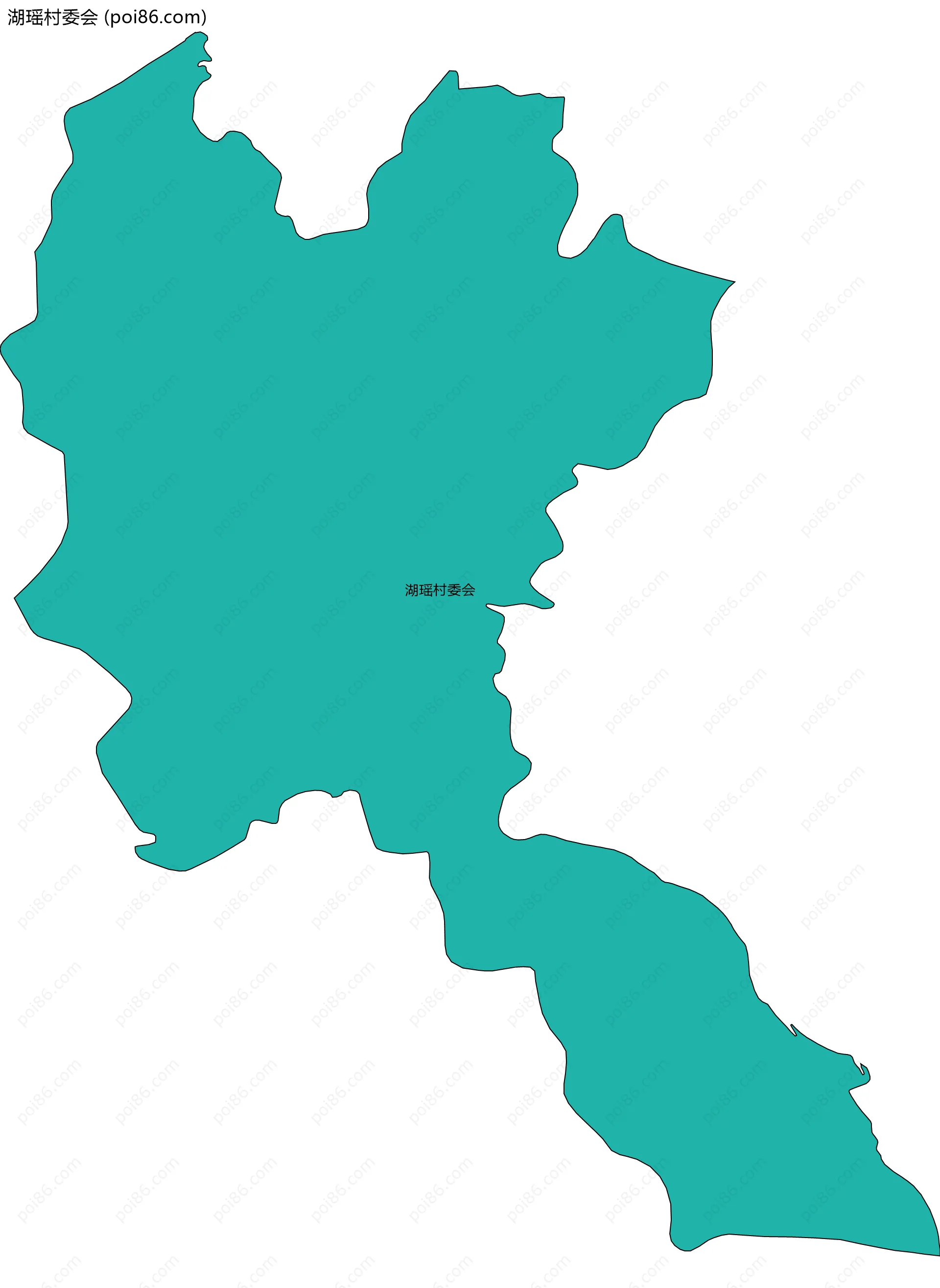 湖瑶村委会边界地图