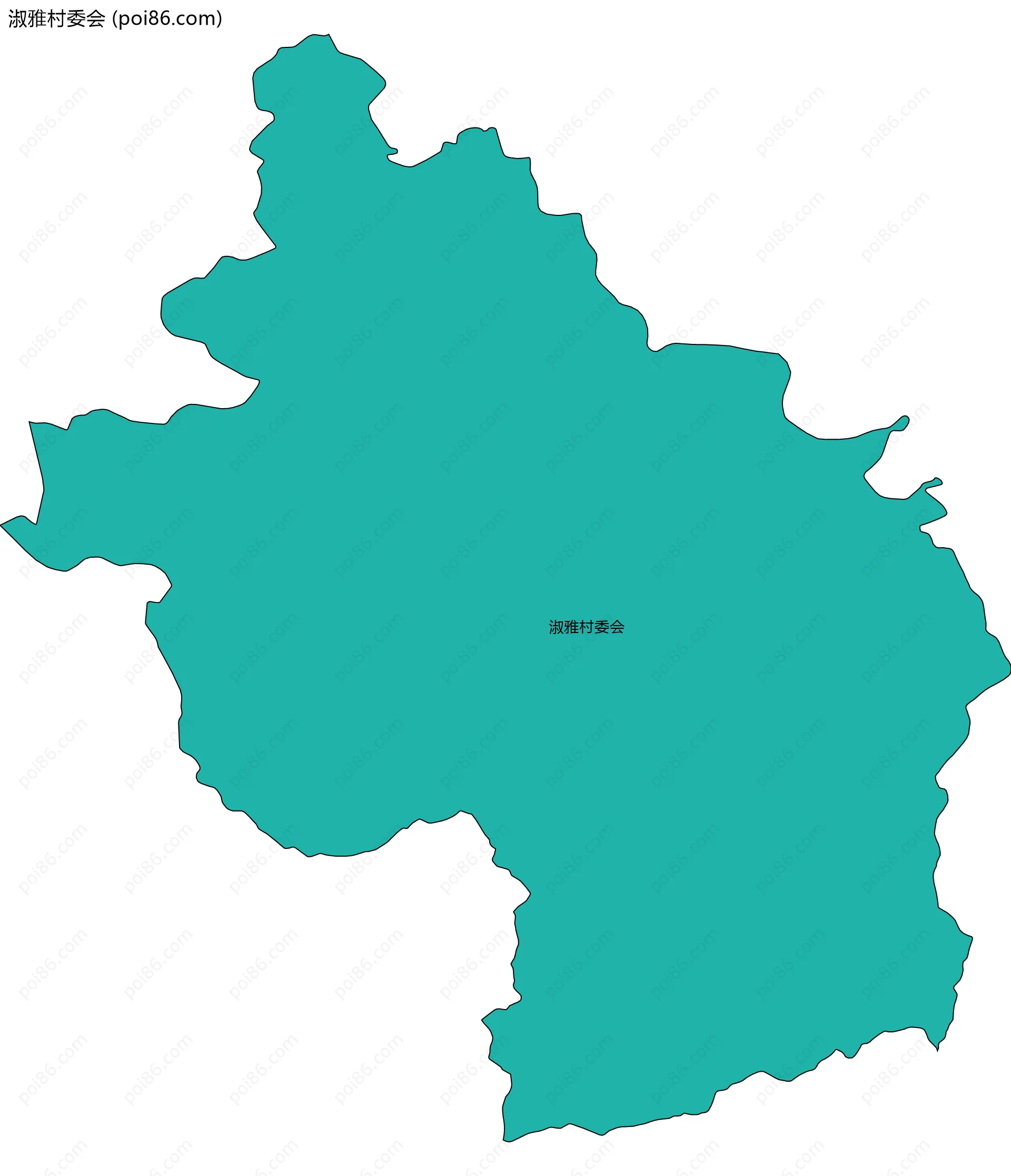 淑雅村委会边界地图