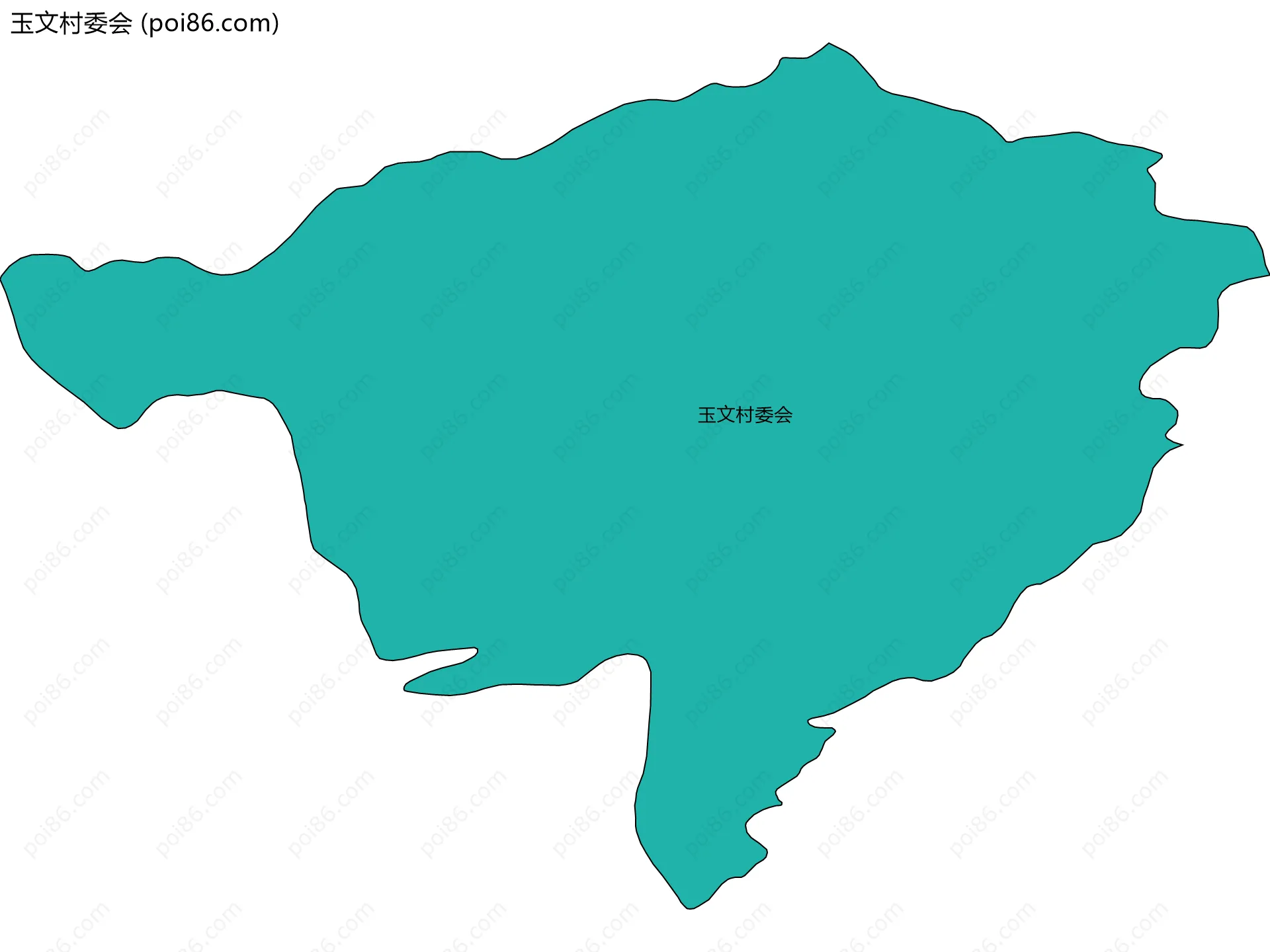 玉文村委会边界地图