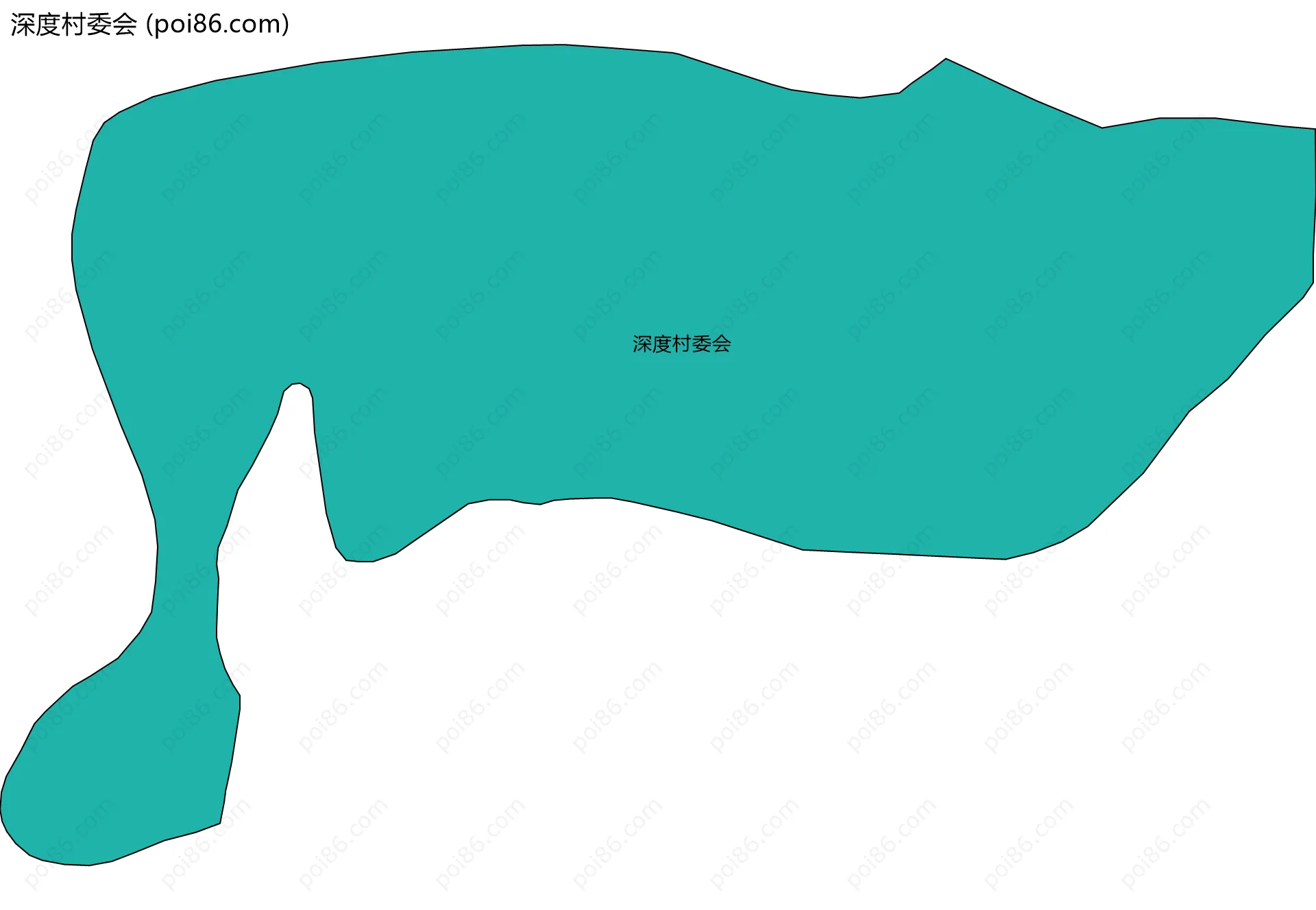 深度村委会边界地图