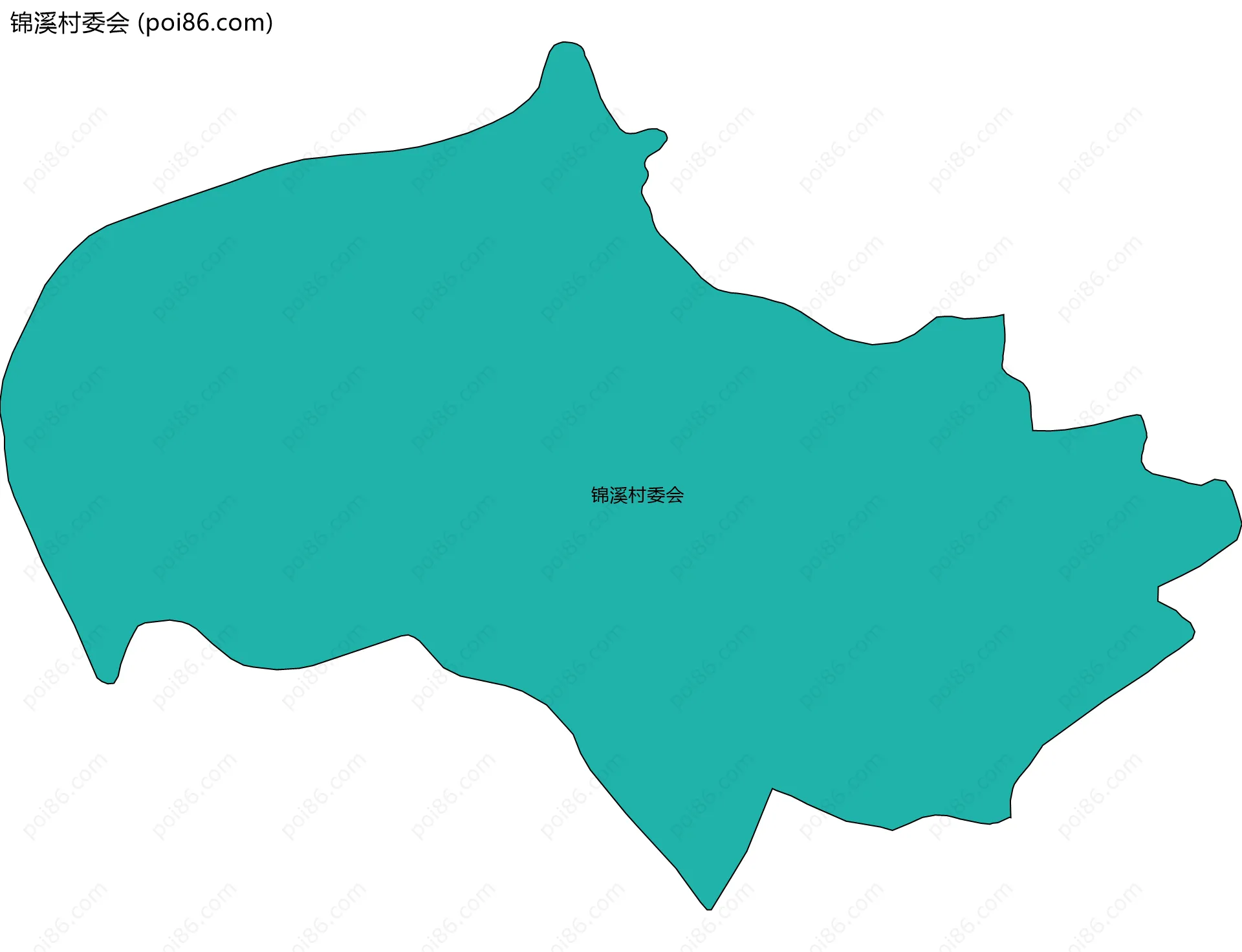 锦溪村委会边界地图