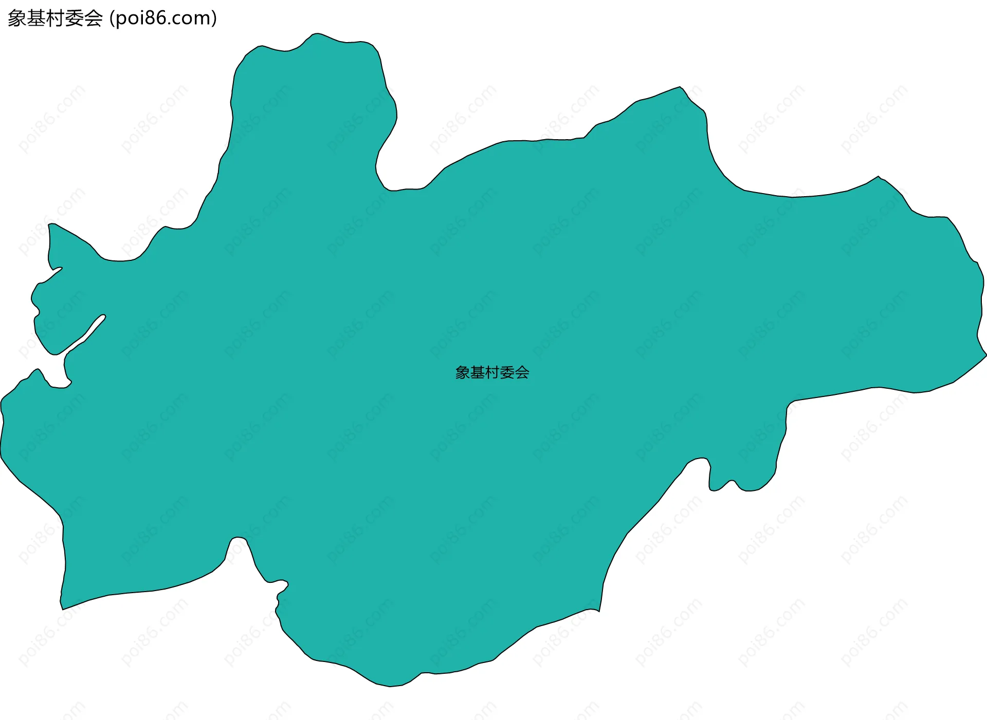 象基村委会边界地图