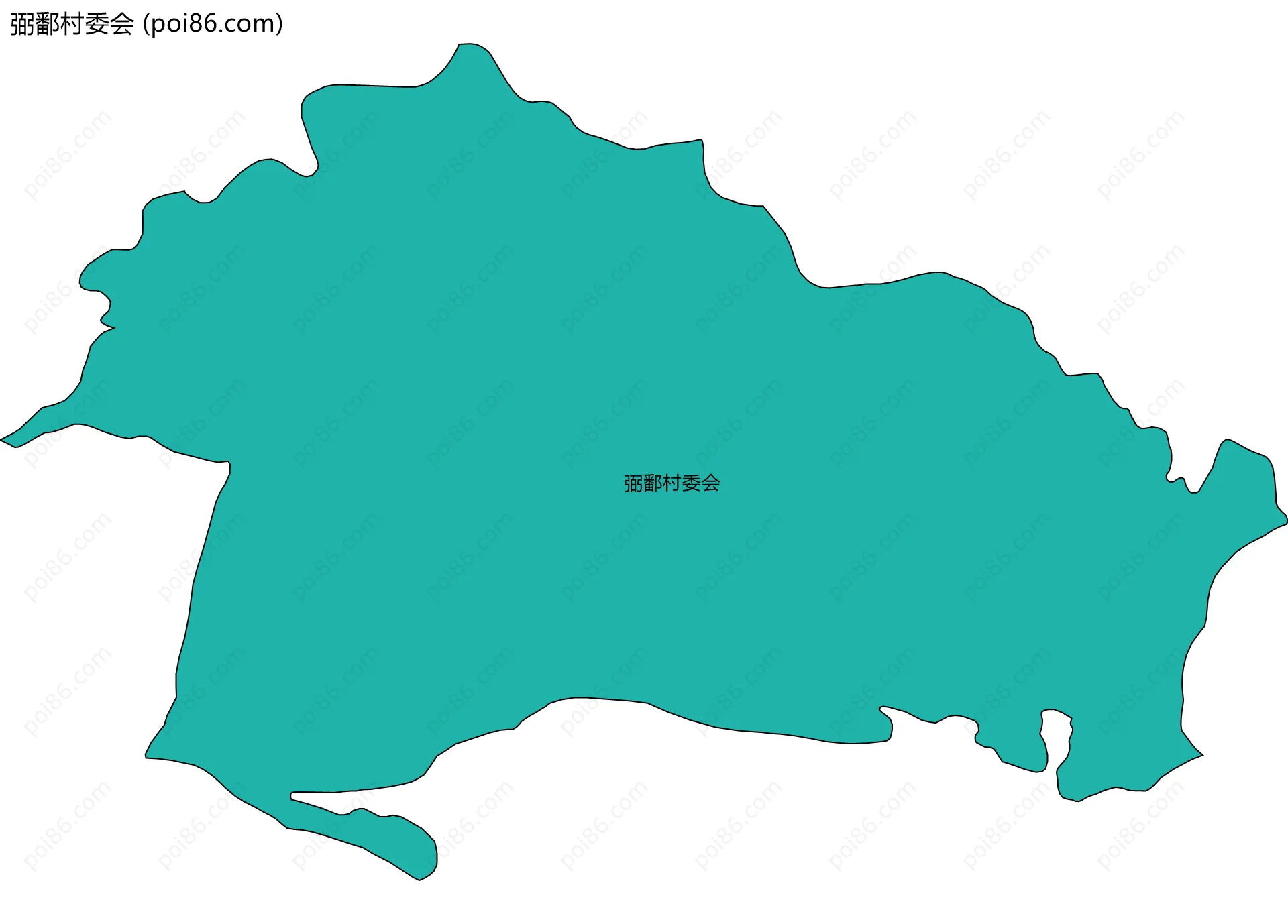 弼鄱村委会边界地图