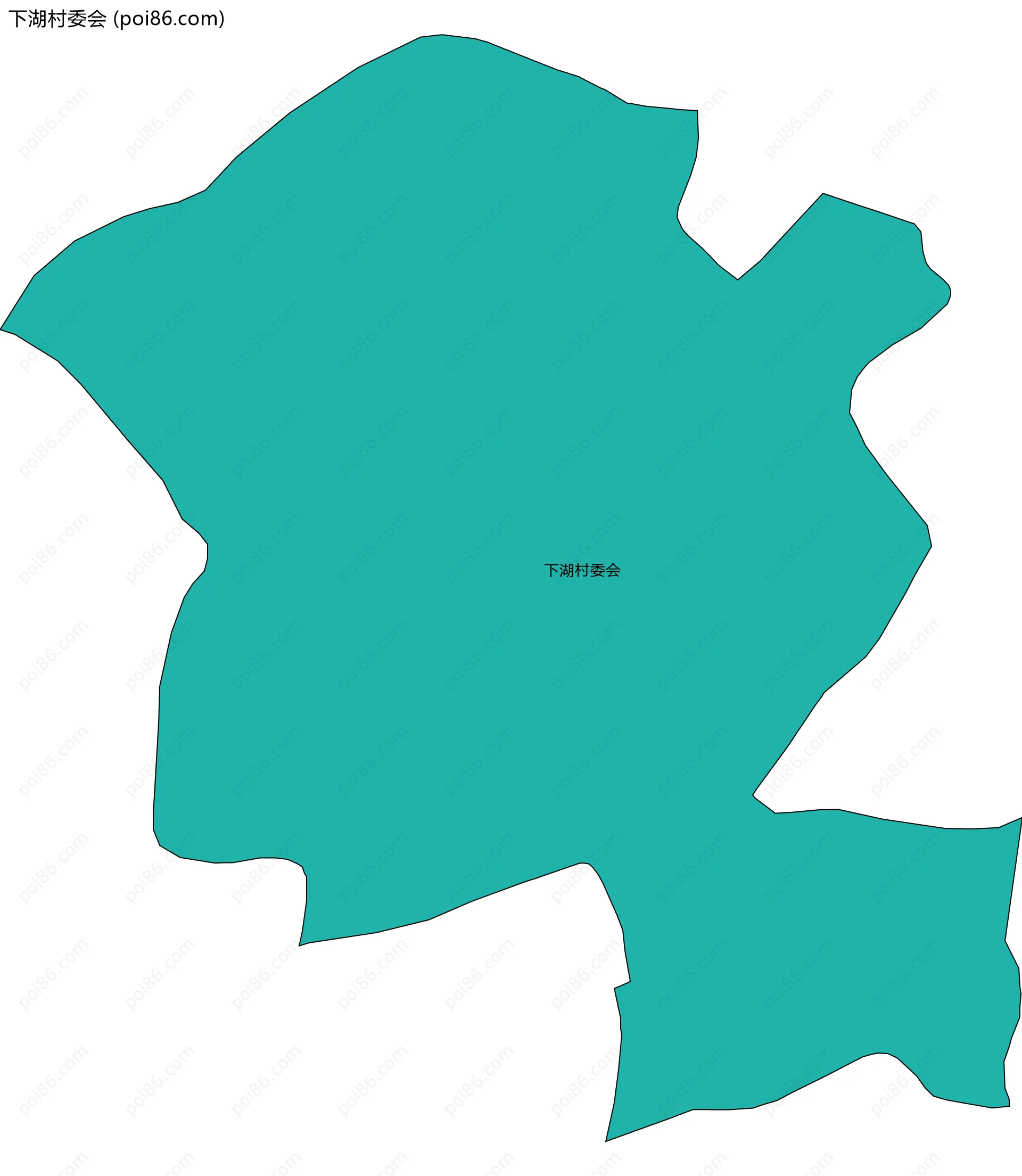 下湖村委会边界地图