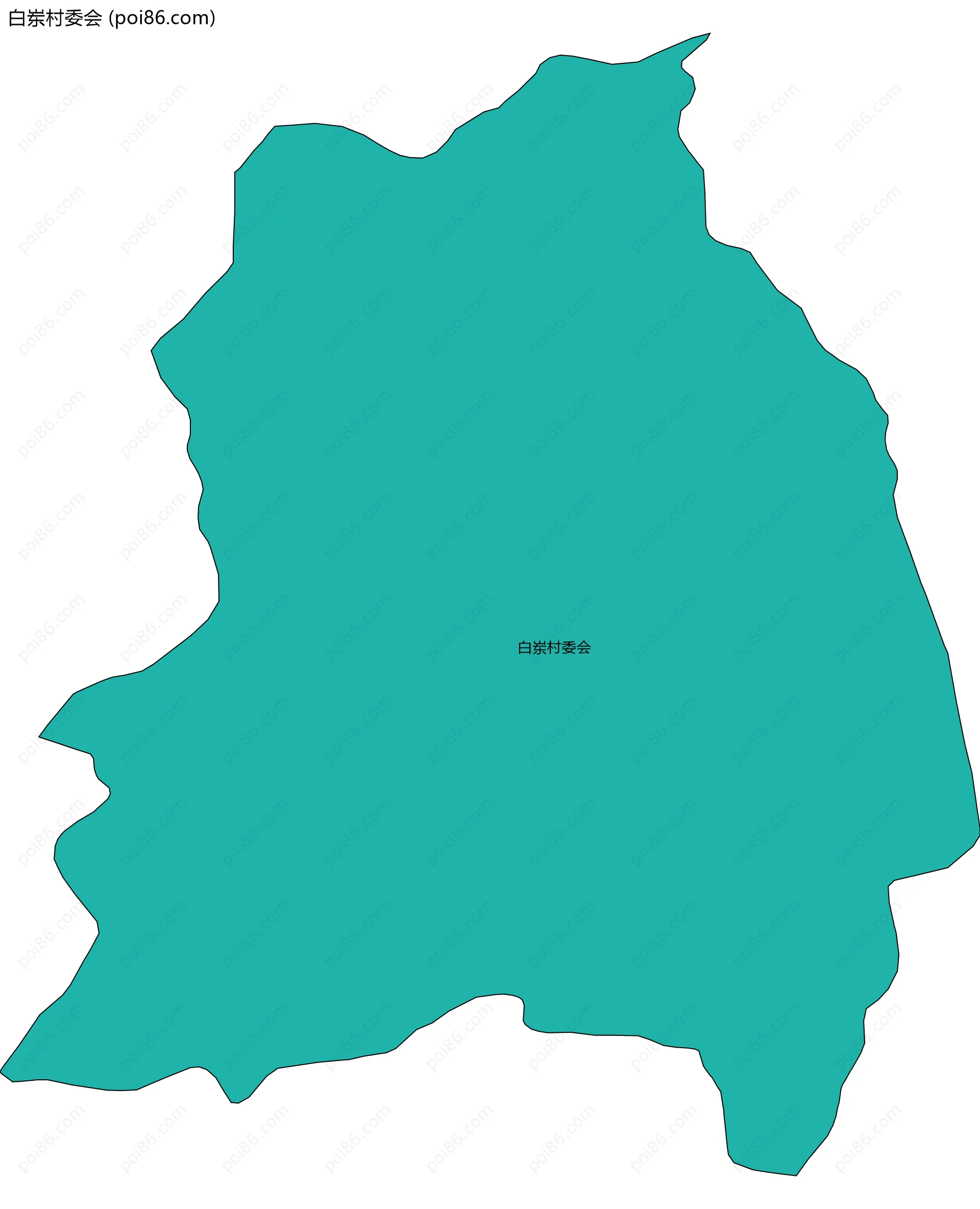 白岽村委会边界地图