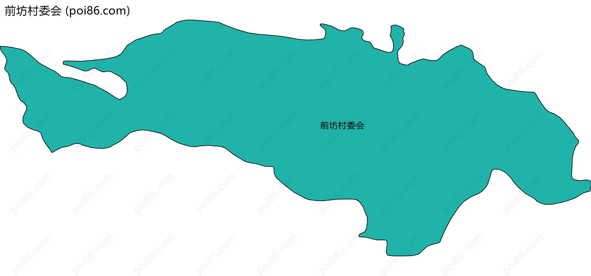 前坊村委会边界地图