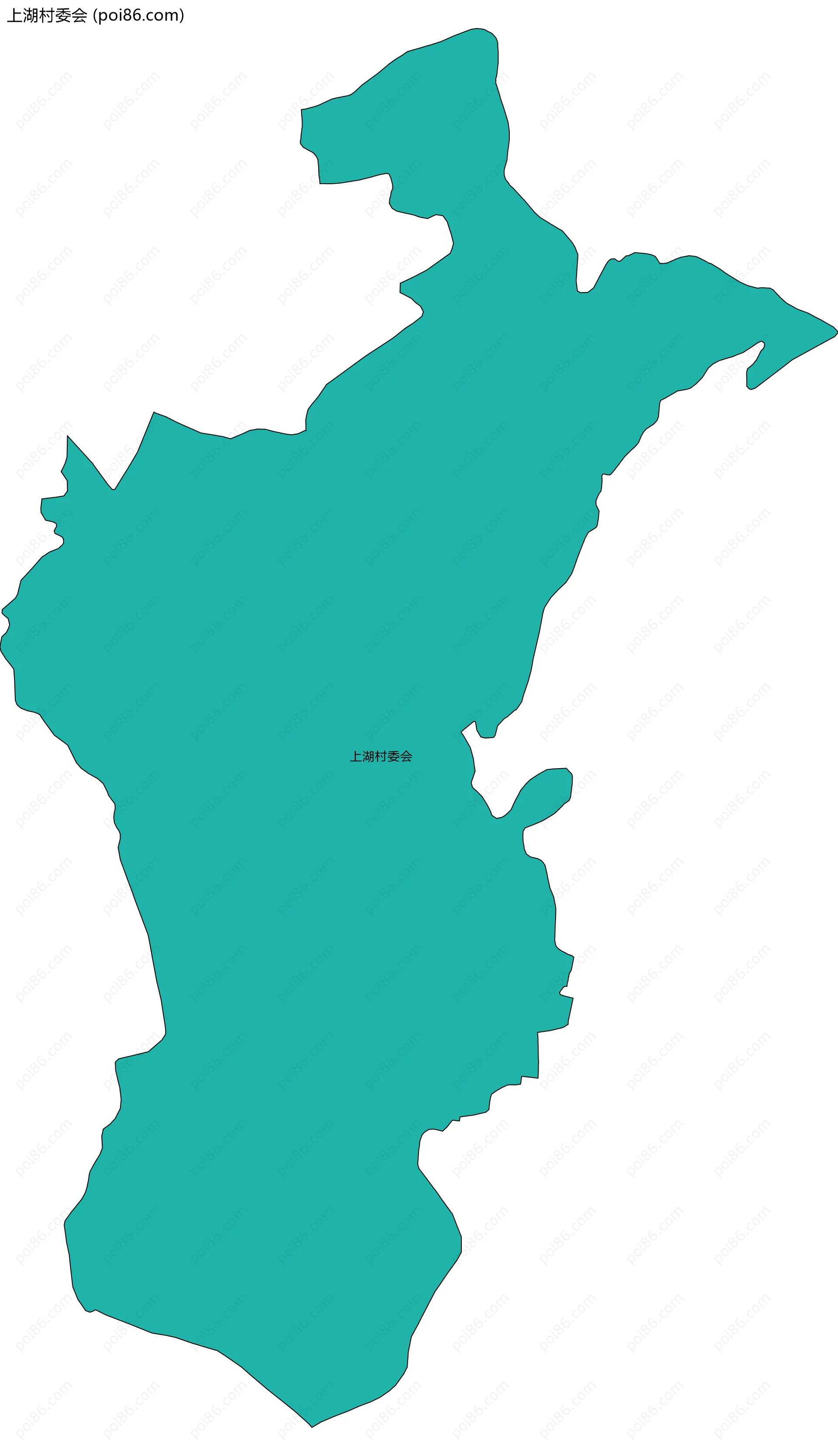 上湖村委会边界地图