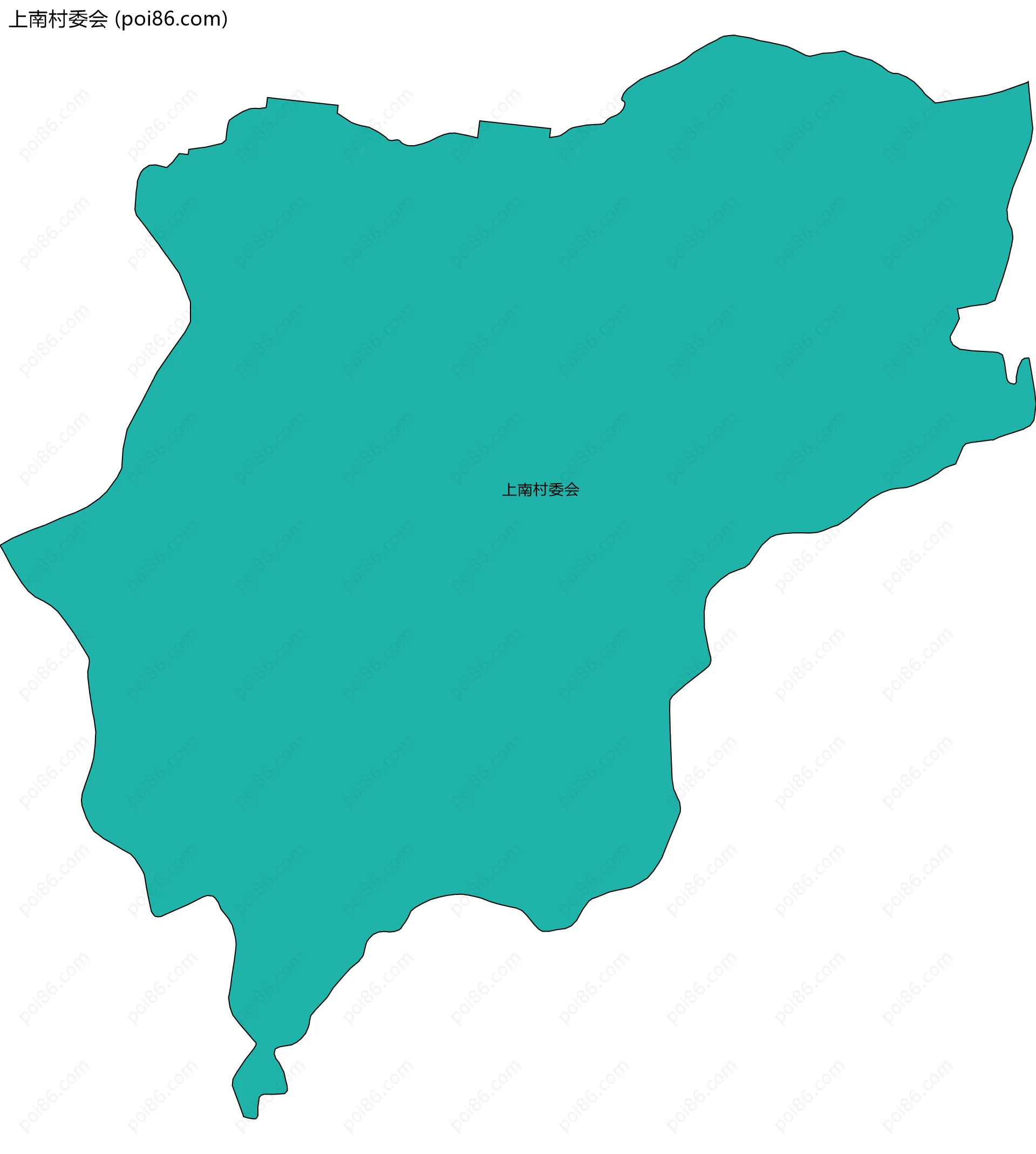 上南村委会边界地图