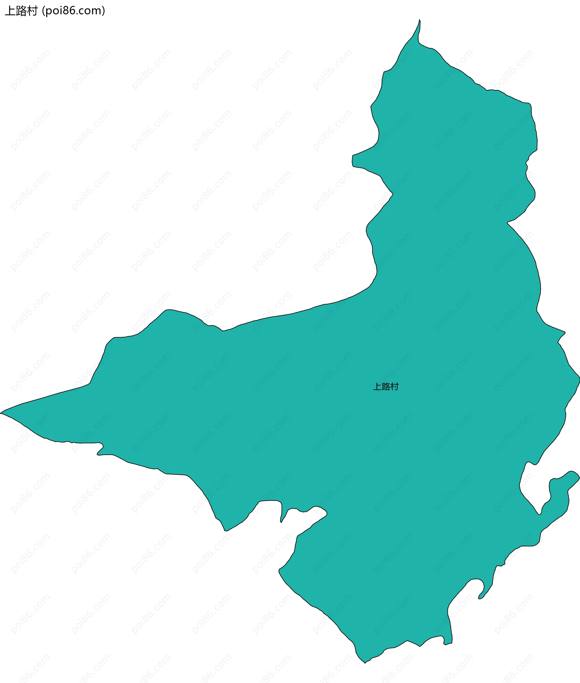 上路村边界地图