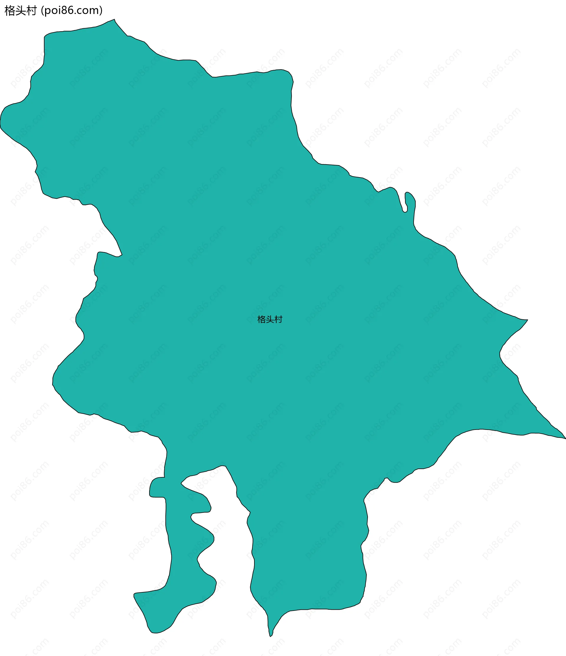 格头村边界地图