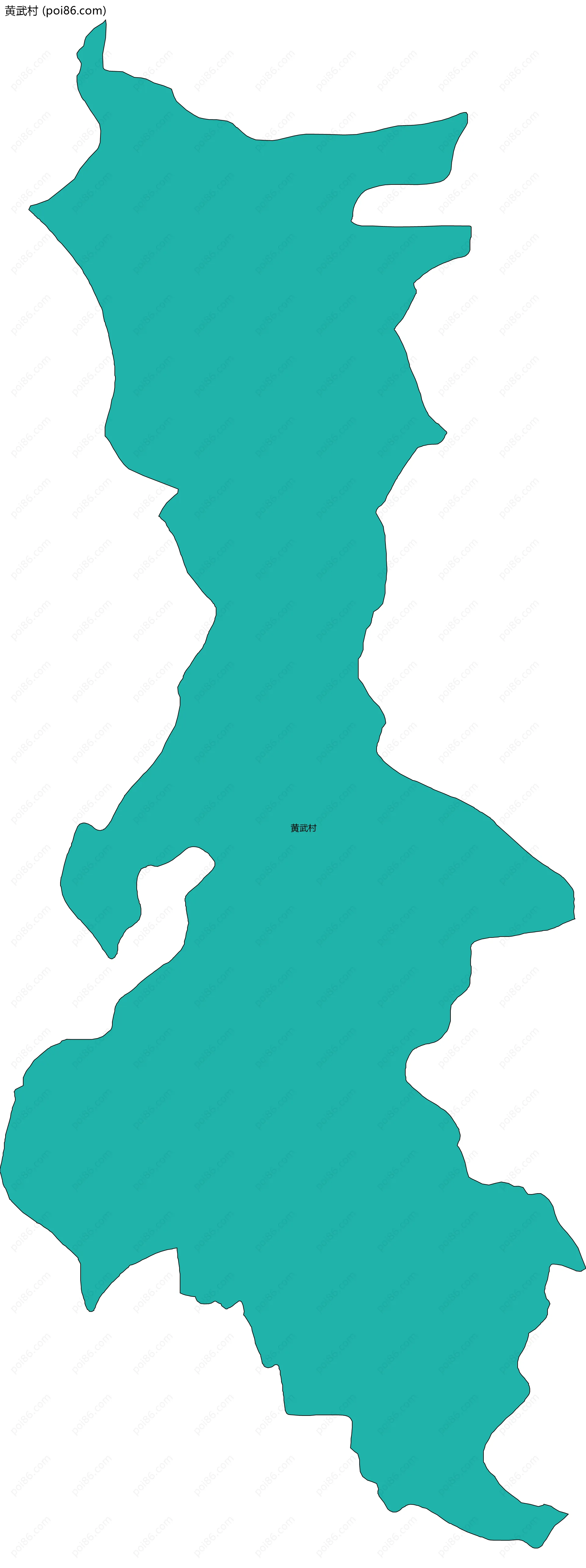 黄武村边界地图