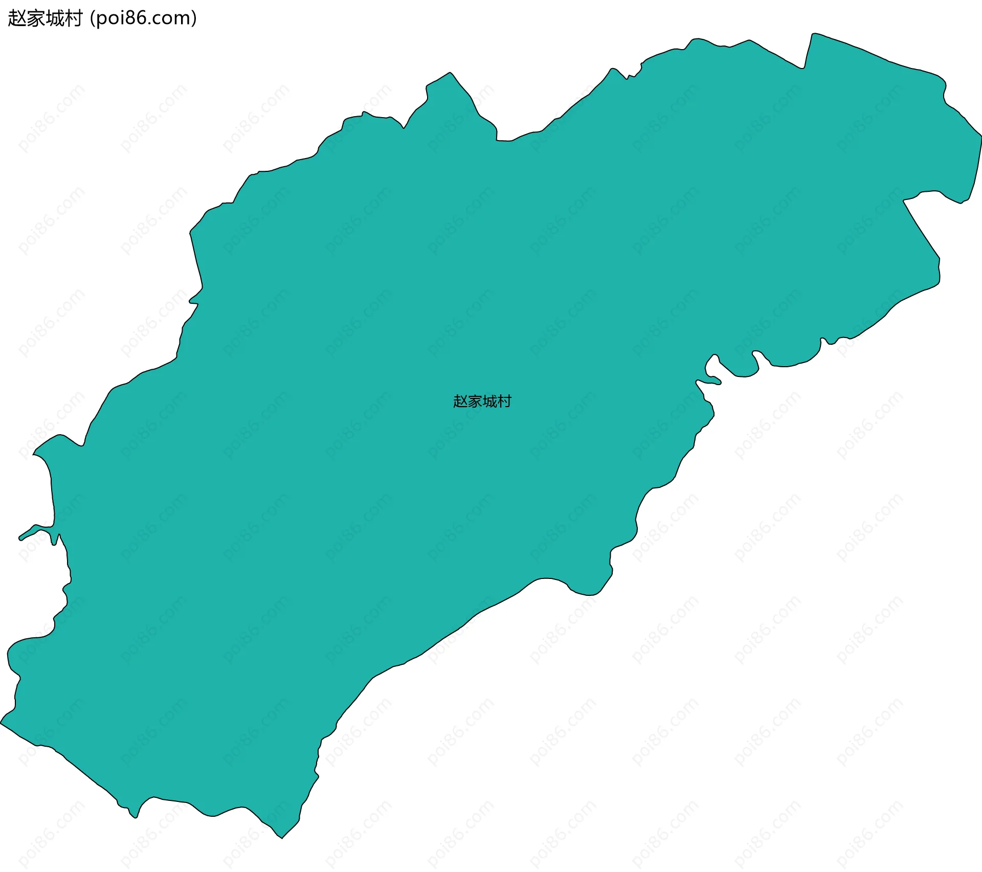 赵家城村边界地图