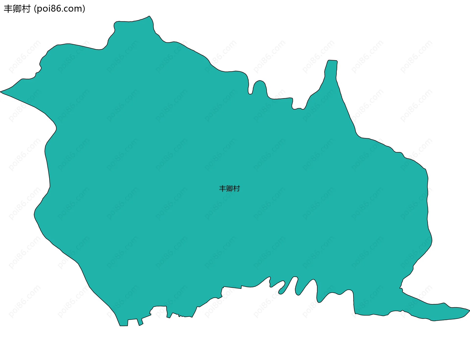 丰卿村边界地图