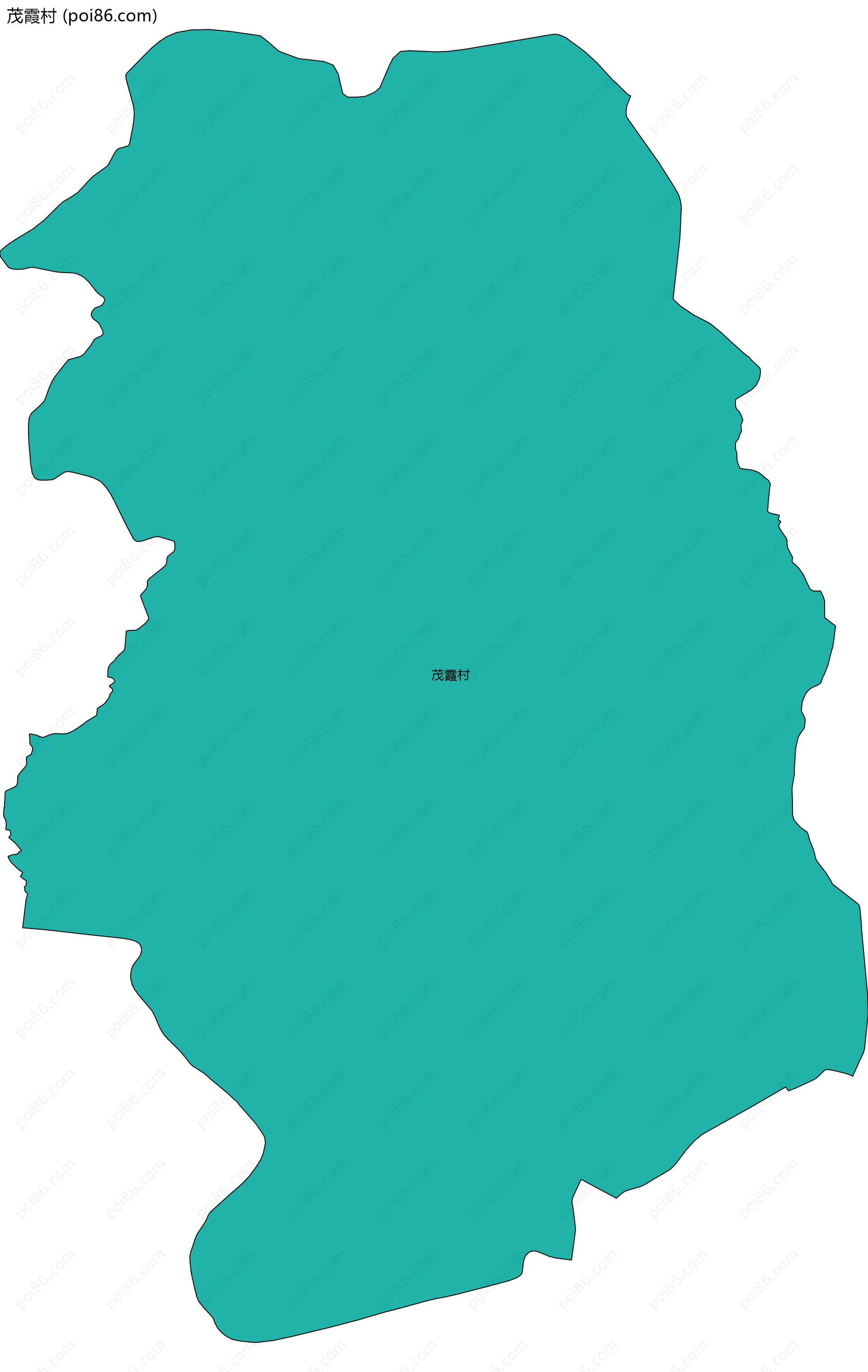 茂霞村边界地图