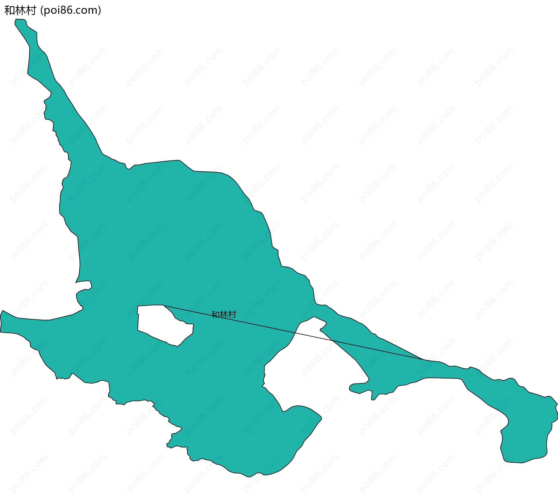 和林村边界地图
