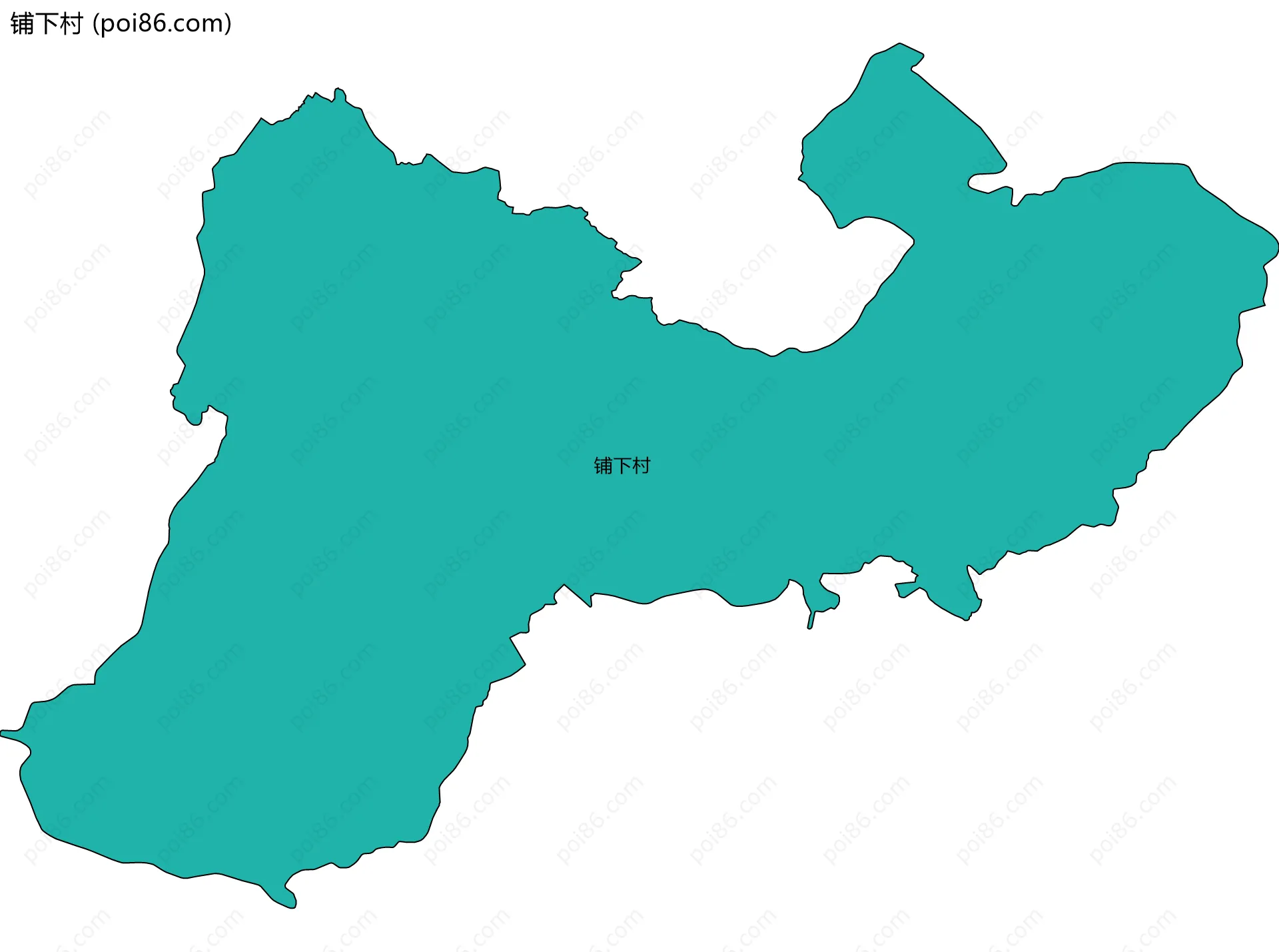 铺下村边界地图