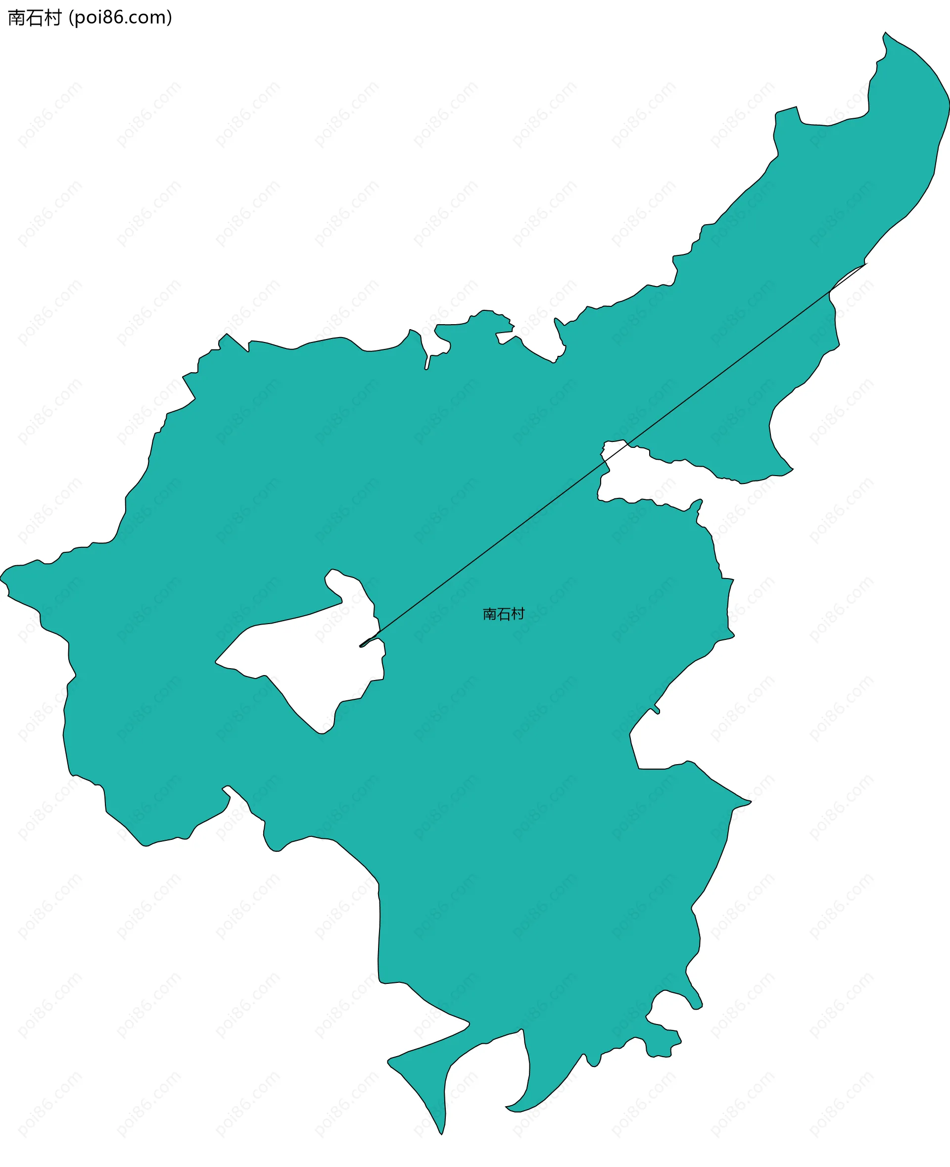 南石村边界地图