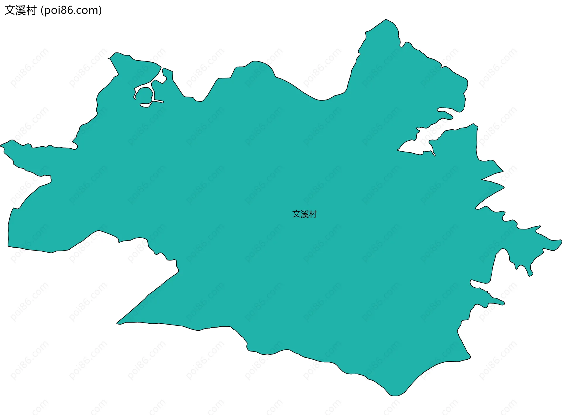 文溪村边界地图