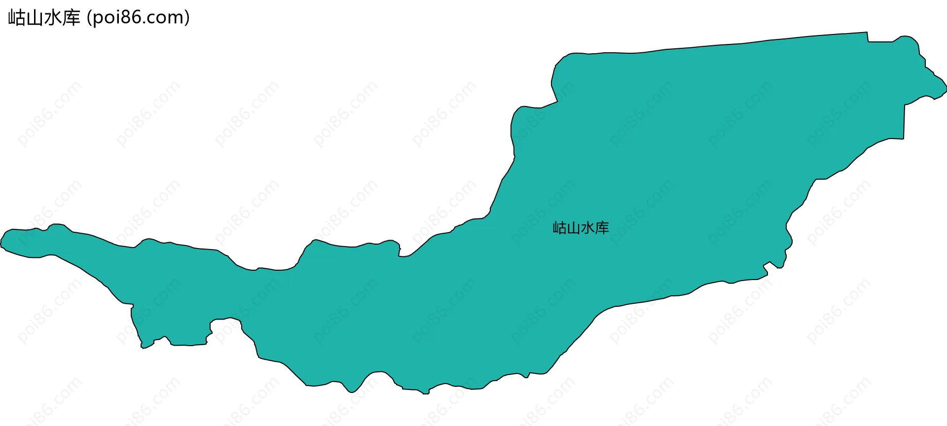 岵山水库边界地图