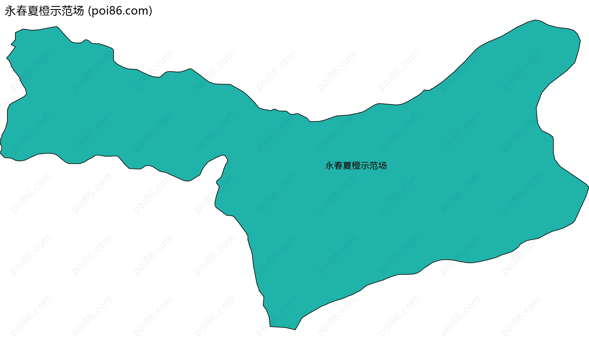 永春夏橙示范场边界地图