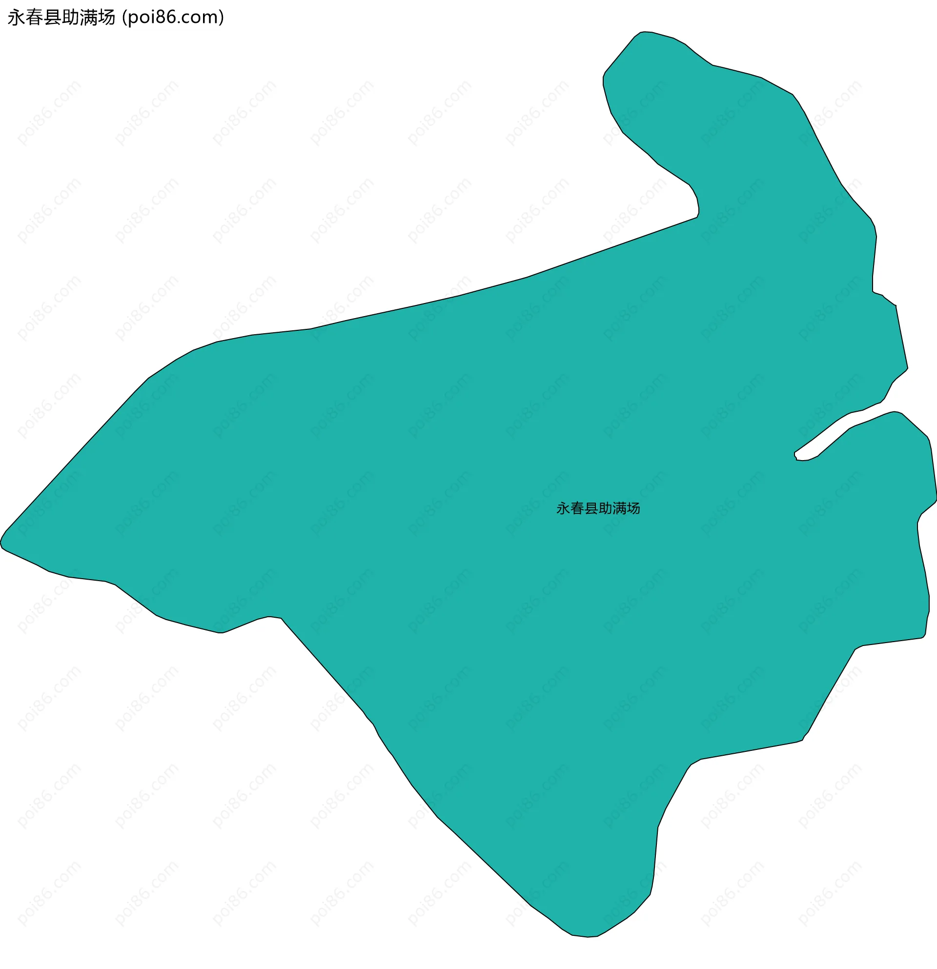 永春县助满场边界地图